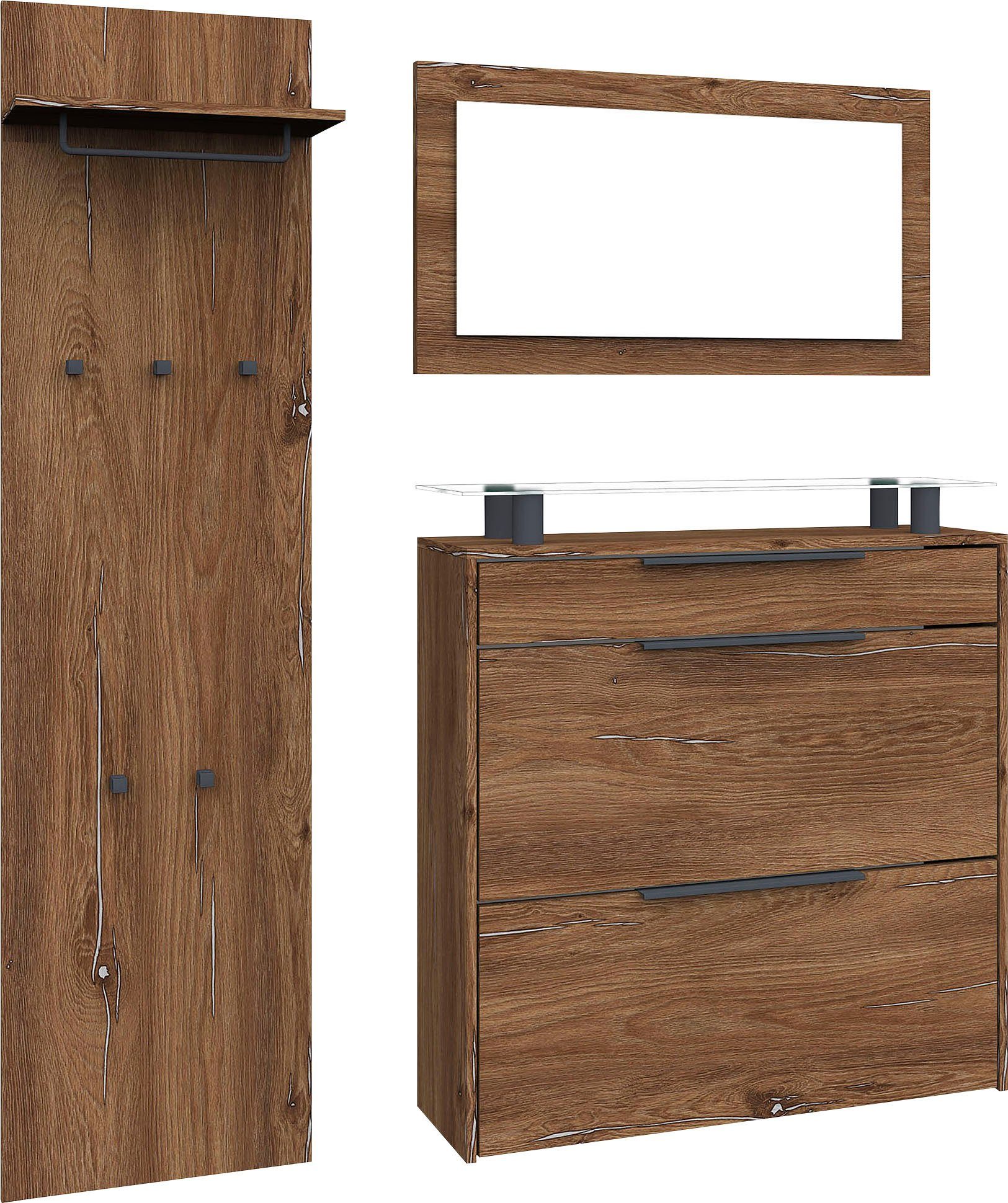 borchardt Möbel Garderoben-Set "Tom", (3 St.), Schuhschrank hängend günstig online kaufen