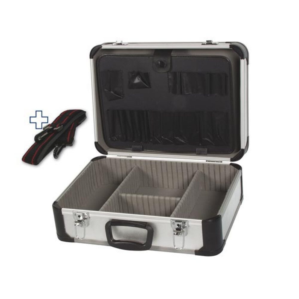 PEREL Менюskasten Perel Werkzeugkoffer, Tragegurt, verstellbare Facheinteilung, Schlüsse (1 St)