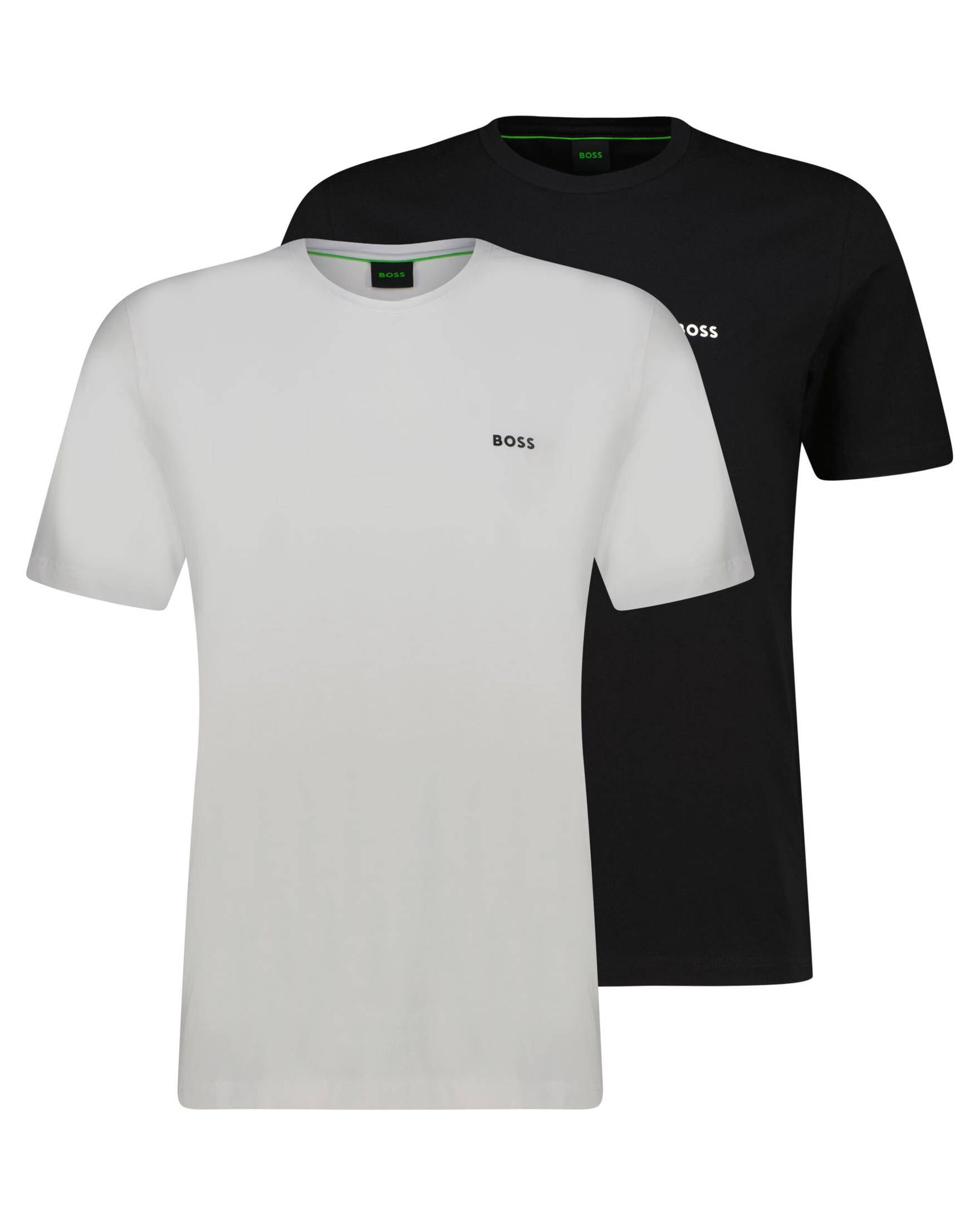 BOSS T-Shirt der 2er-Pack Logo Kontrastreiches Herren Brust T-Shirt auf (1-tlg)