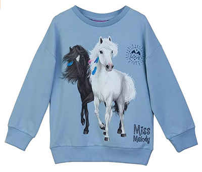 Miss Melody Sweatshirt »Miss Melody Sweatshirt Pullover zwei Pferde Foreve« (1-tlg)