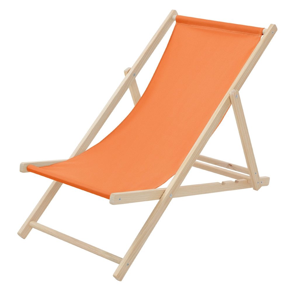 ECD Germany Gartenliege Holz Liegestuhl Beachstuhl klappbarer Strandstuhl Strandliege Liege, 1 St., Sonnenliege mit 3-Fach verstellbarer Rückenlehne Relaxliege bis 120kg