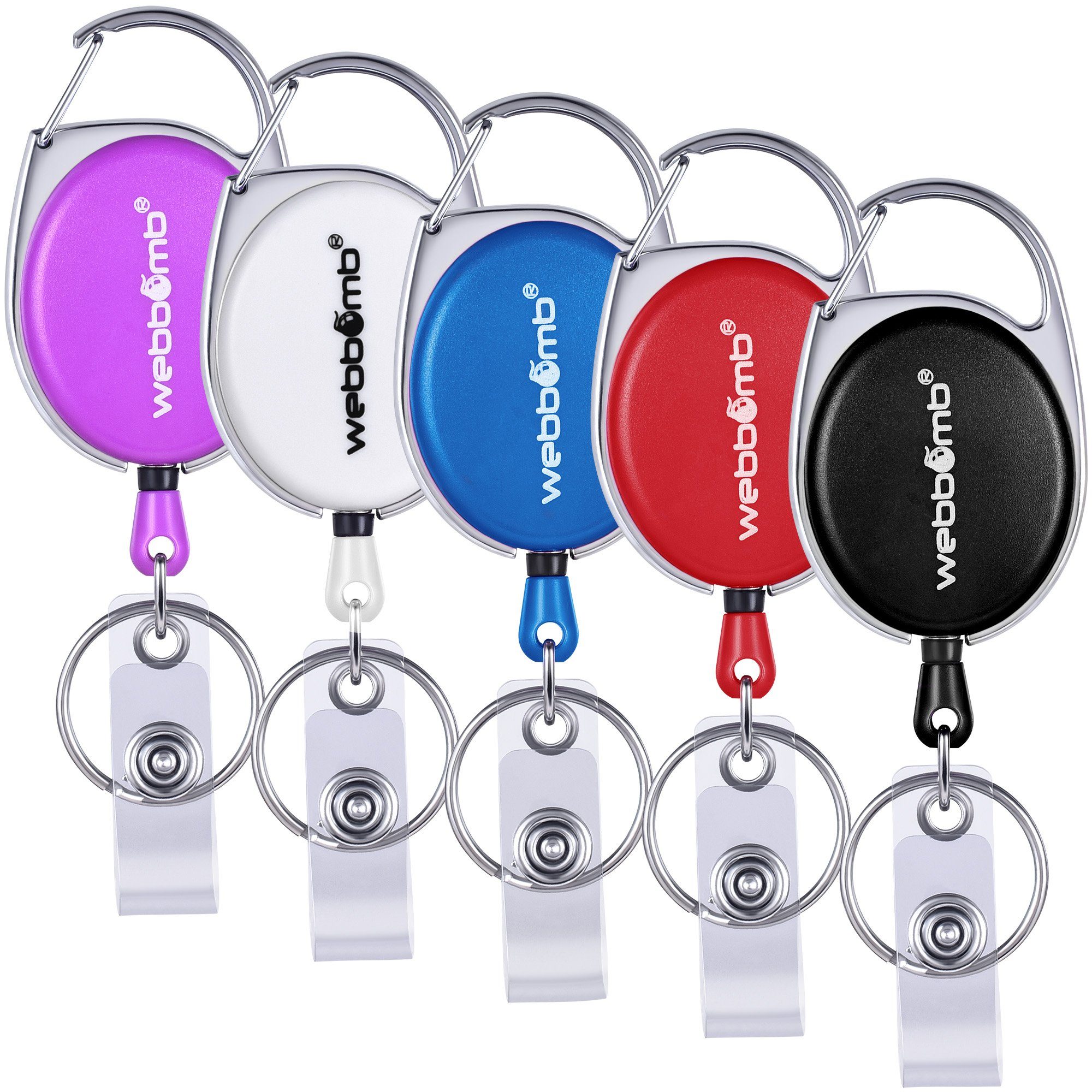 WEBBOMB Schlüsselanhänger Ausweis Schlüssel JoJo 5 Stück Bunt Ausweishalter günstig online kaufen