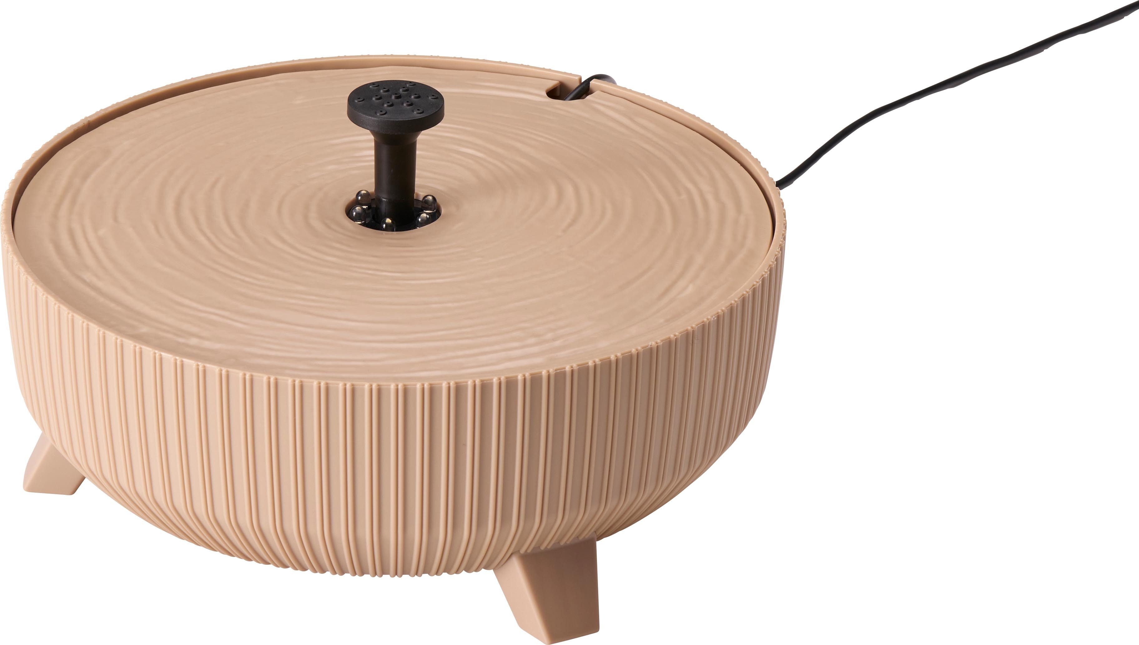 Northpoint Gartenbrunnen Solargartenbrunnen mit LED für Außenbereich