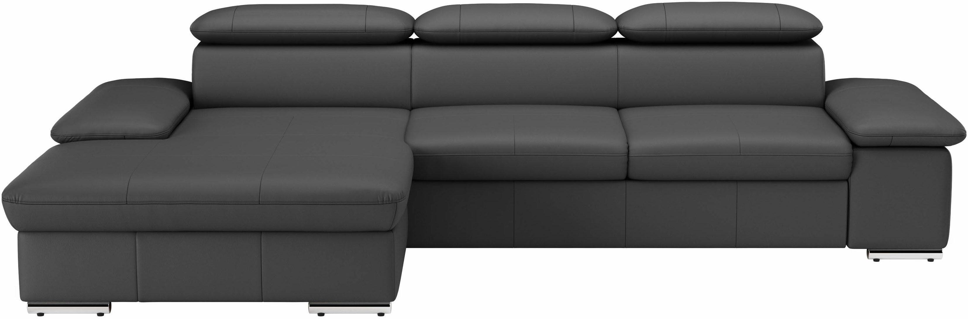 sit&more Ecksofa Valantine L-Form, B: 286 cm, mit Arm- & Kopfteilverstellung, optional mit Schlaffunktion