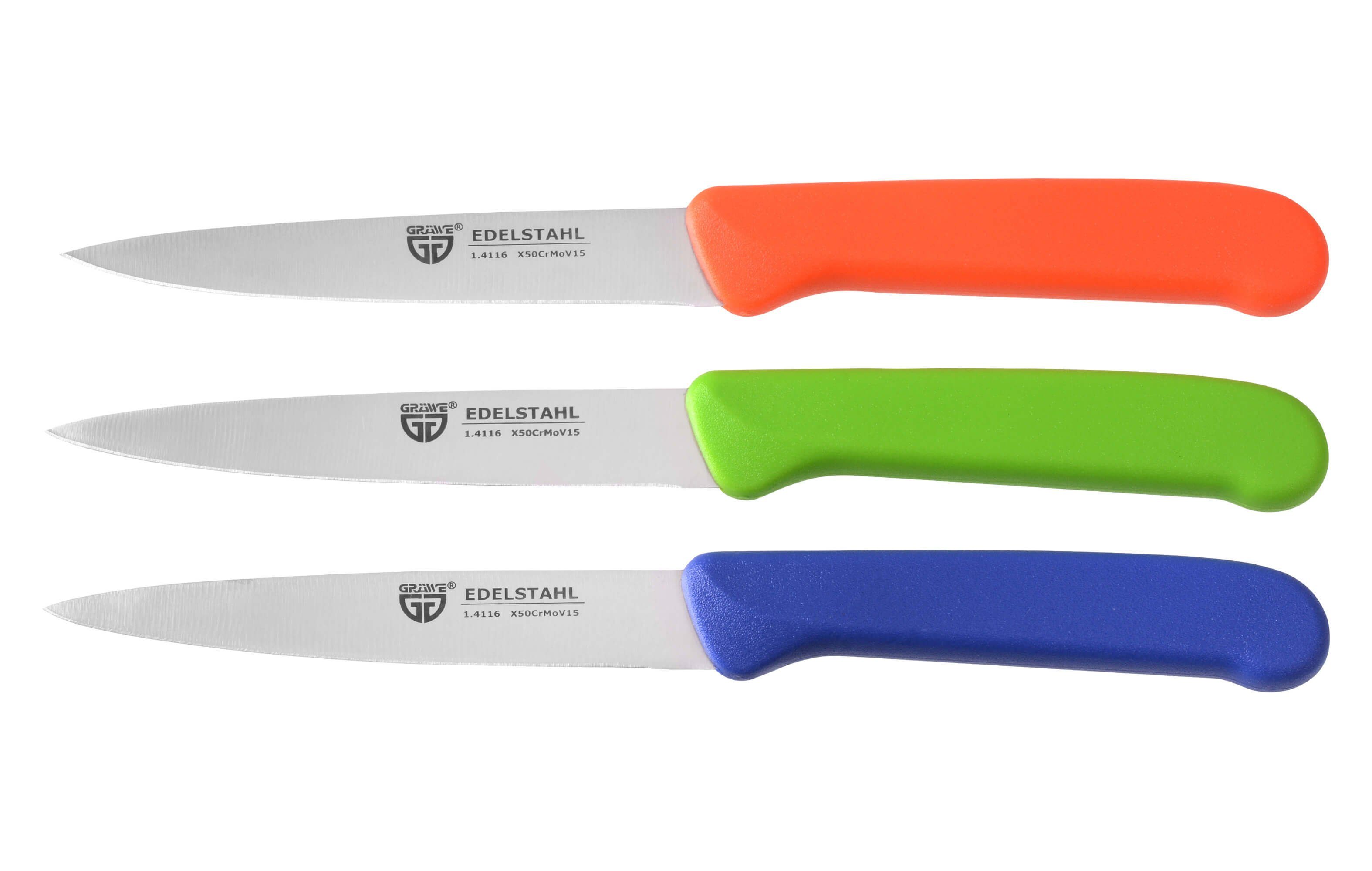 GRÄWE Allzweckmesser GRÄWE Овощные ножи 3 Stück, Edelstahl