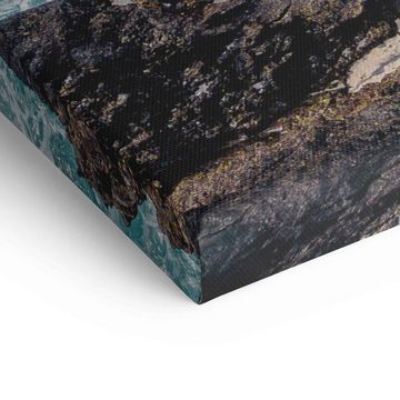 ArtMind XXL-Wandbild Ocean rocks, Premium Wandbilder als Poster & gerahmte Leinwand in verschiedenen Größen, Wall Art, Bild, Canvas