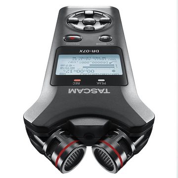 Tascam DR-07X Audio-Recorder Digitales Aufnahmegerät (mit Zubehör-Set)