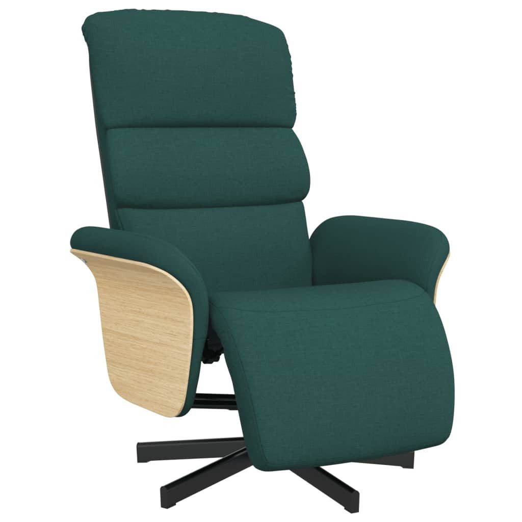 vidaXL Sessel Relaxsessel mit Fußteil Dunkelgrün günstig online kaufen