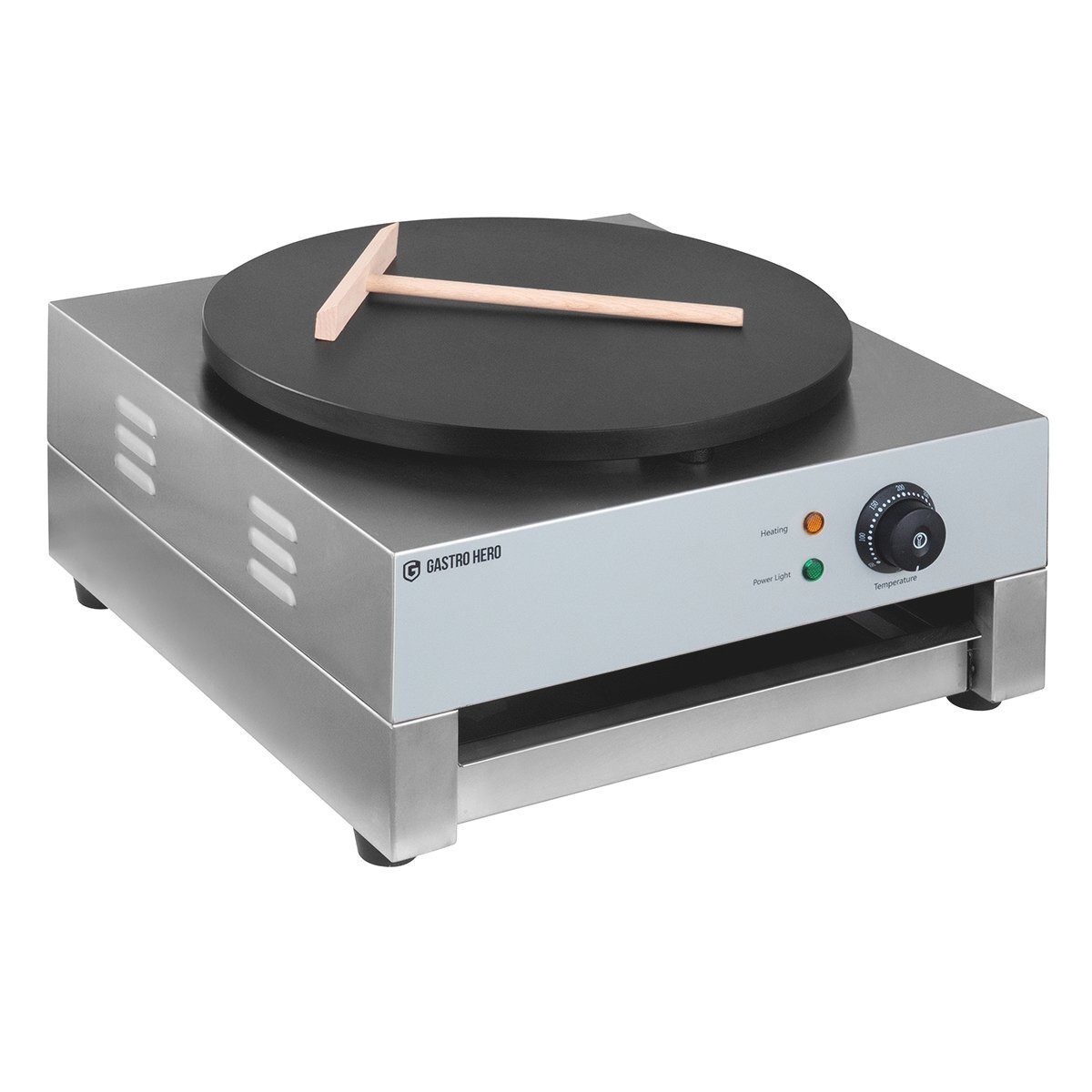 GastroHero Crêpesmaker Crêpes Eisen Ø 400 mm - Crepes Maker, 3000 W