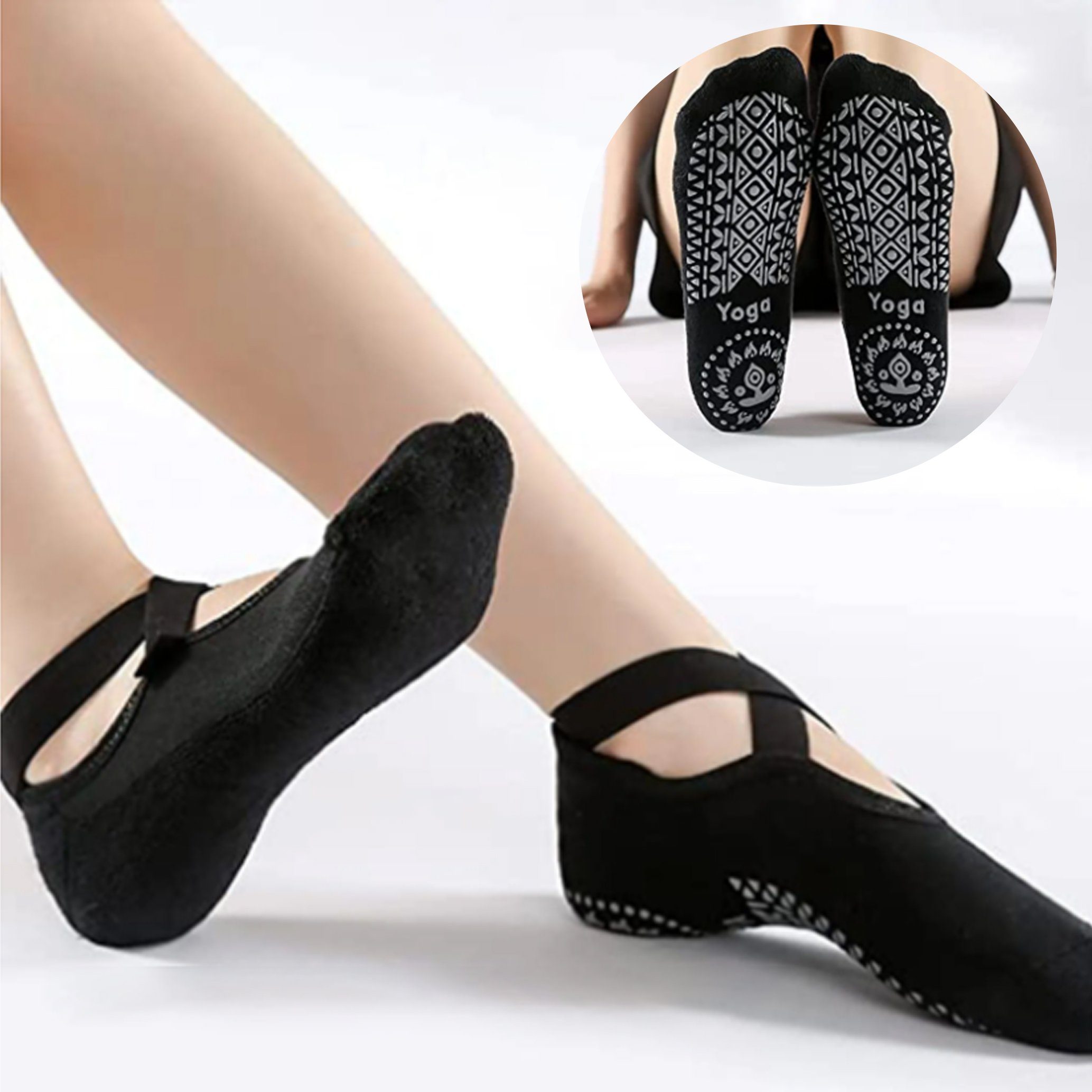 GOLDEN Sportsocken rutschfeste Socken Damen für Yoga Pilates Tanz Ballet mi günstig online kaufen