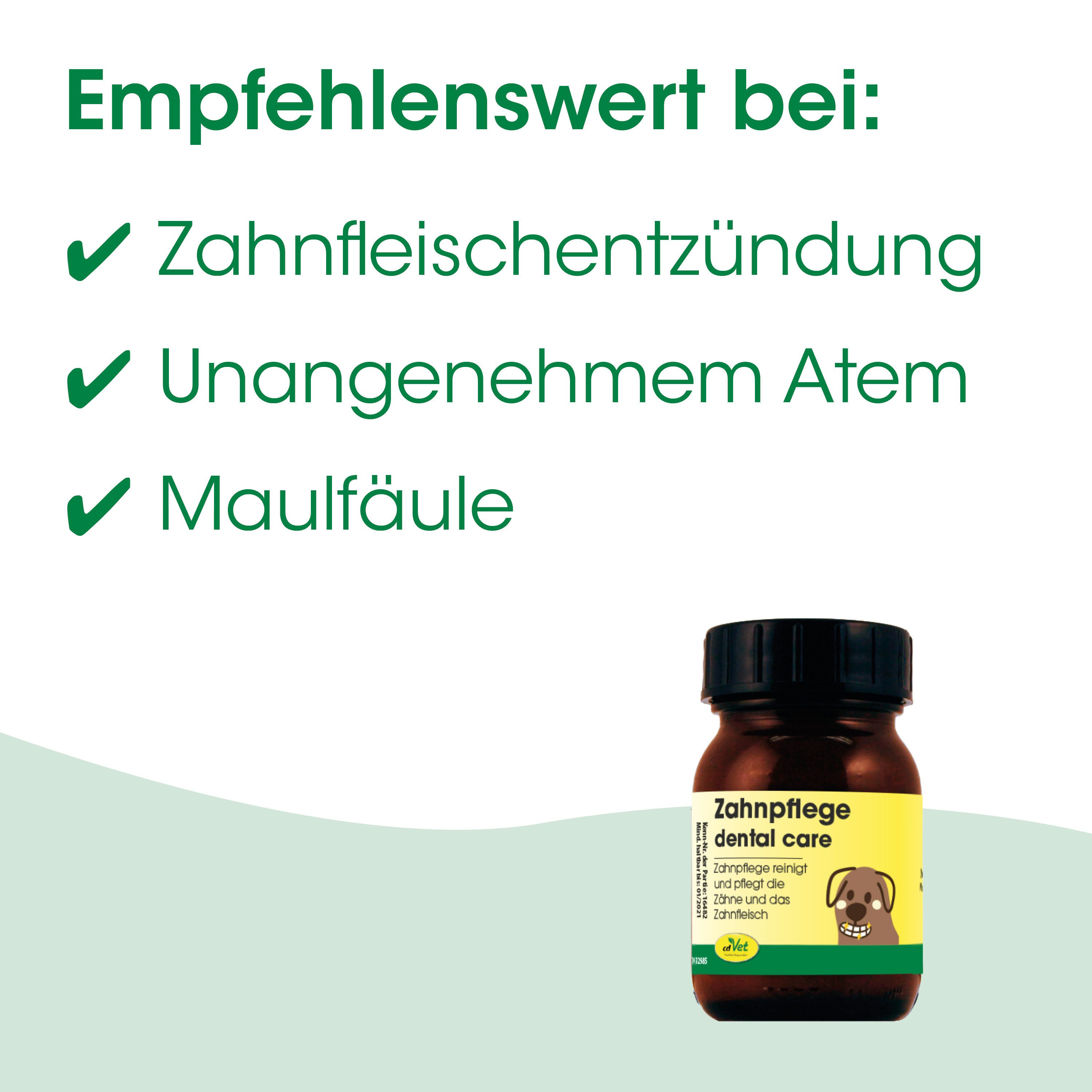 cdVet Tier-Zahnpflegeset Zahnpflege, sorgt für reduzierten Atemgeruch bei Hunden