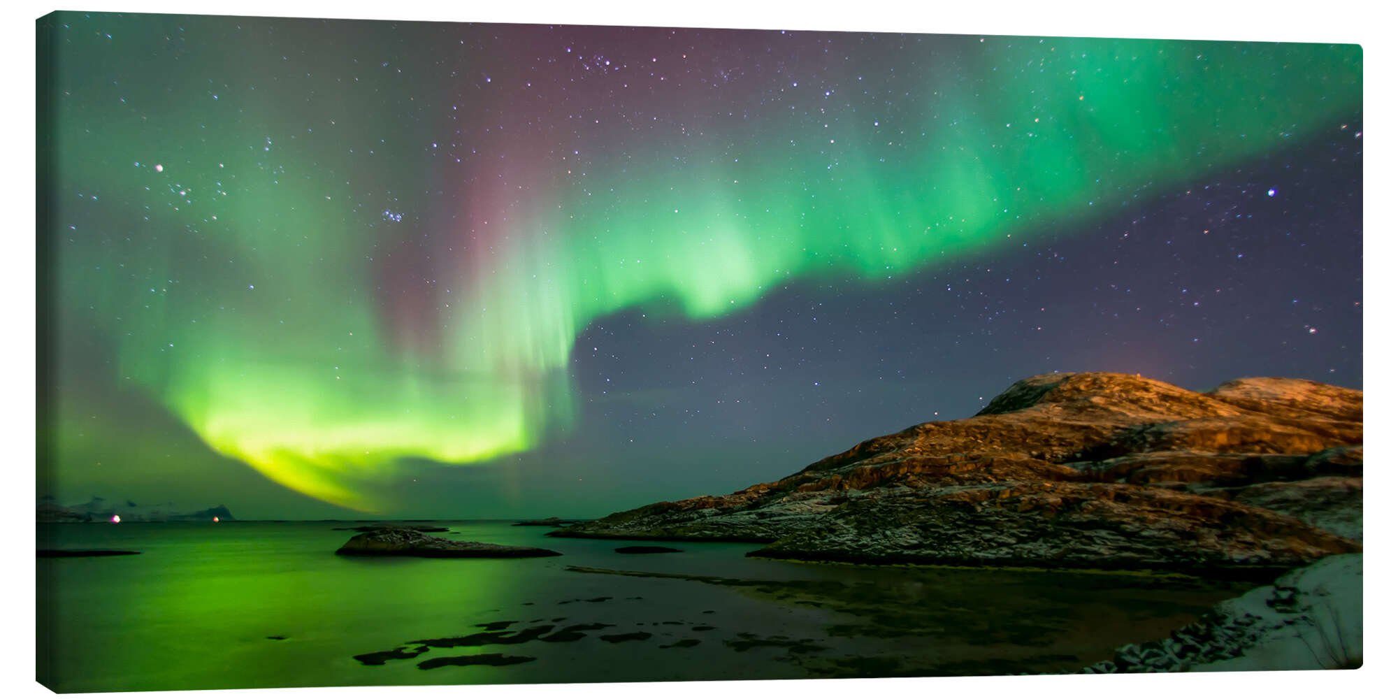 Posterlounge Wandbild Nordlichter bei Tromsø