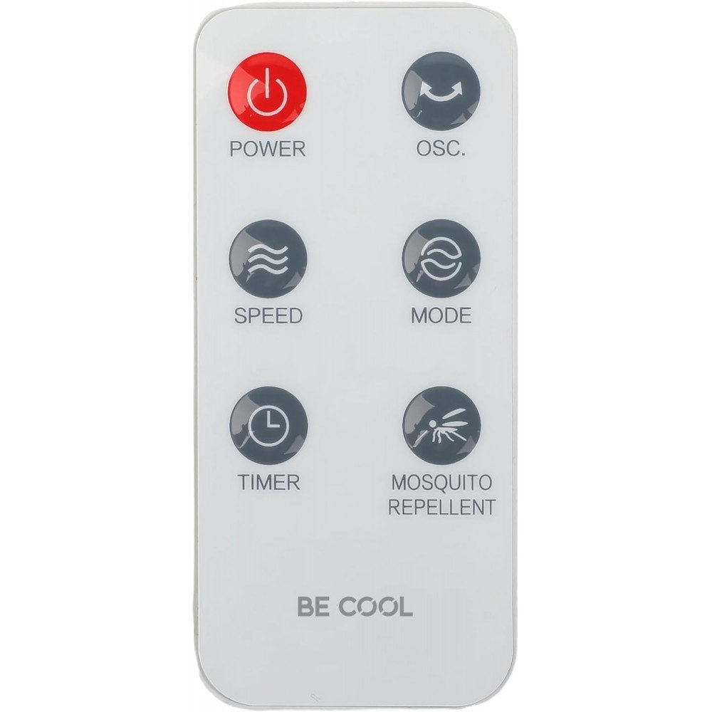 be cool Standventilator BC40STMOSQ mit Mückenabwehr - Standventilator - weiß
