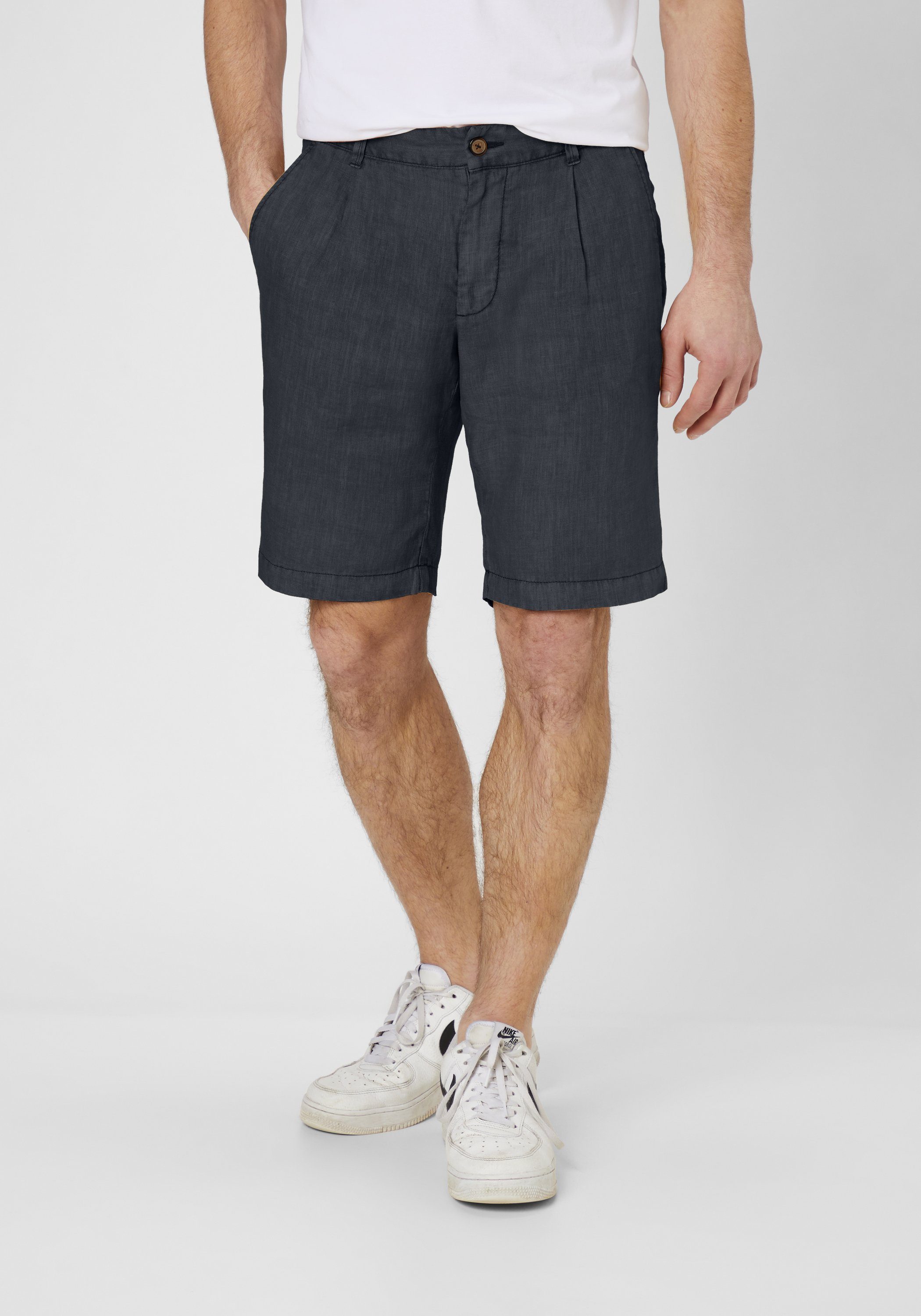 S4 Jackets Bermudas MAUI 2 Leichte Modern Fit Shorts aus Leinen dk. navy