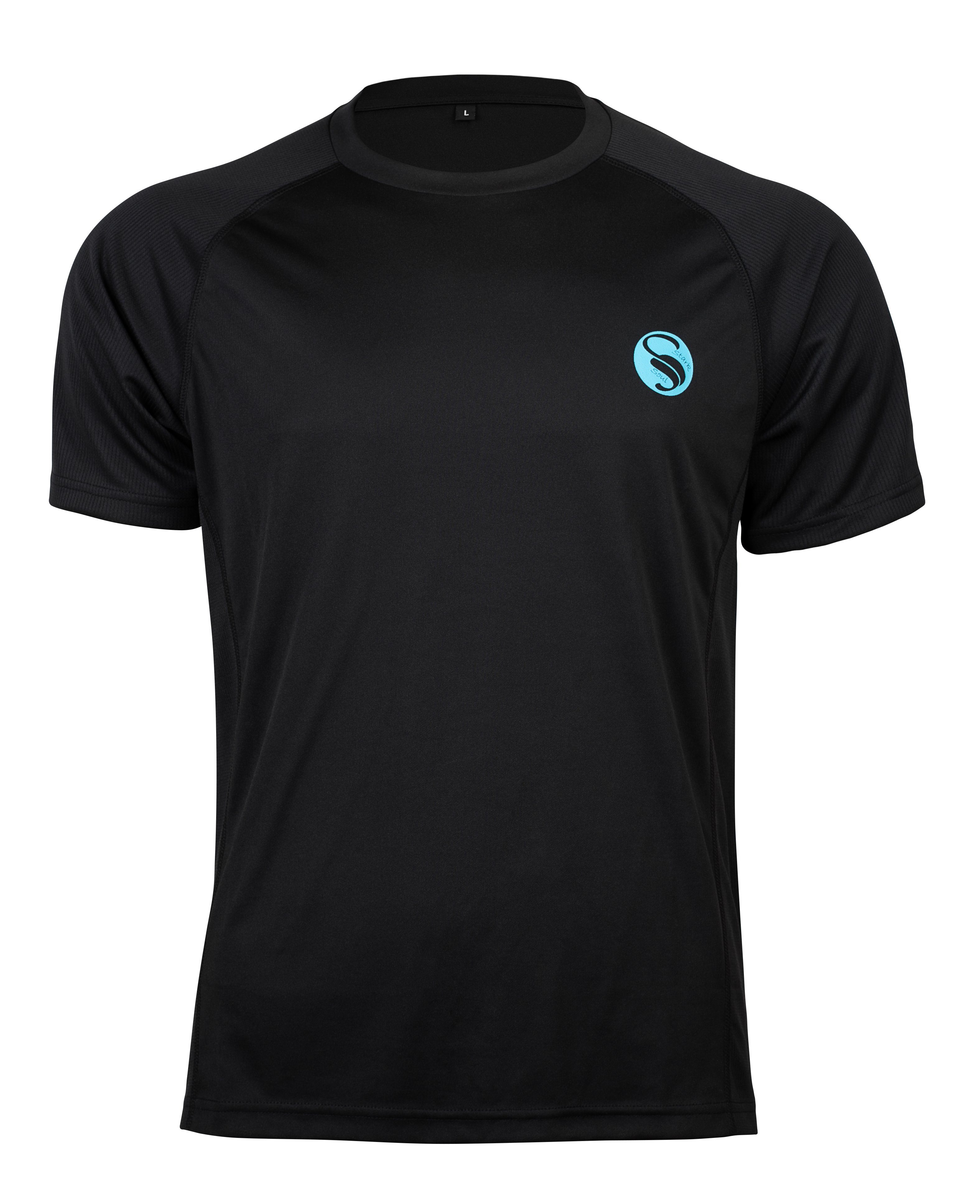 Stark Soul® Funktionsshirt Sportshirt, Kurzarm Trainingsshirt, Laufshirt, Fitness T-Shirt, Herren mit Mesh-Einsätzen | Funktionsshirts