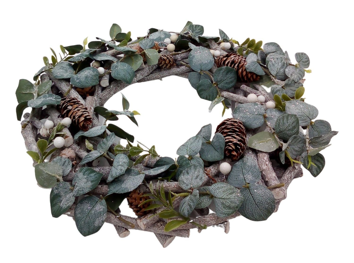 BURI Dekokranz Weihnachts-Dekokranz 34cm dekoriert Dekokranz Weihnachtsdeko günstig online kaufen