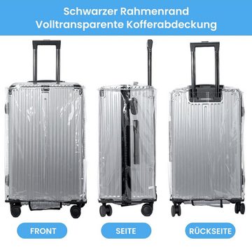 MAGICSHE Kofferhülle 2 Stück kofferschutzhülle transparent, Wasserdicht, Staubdicht