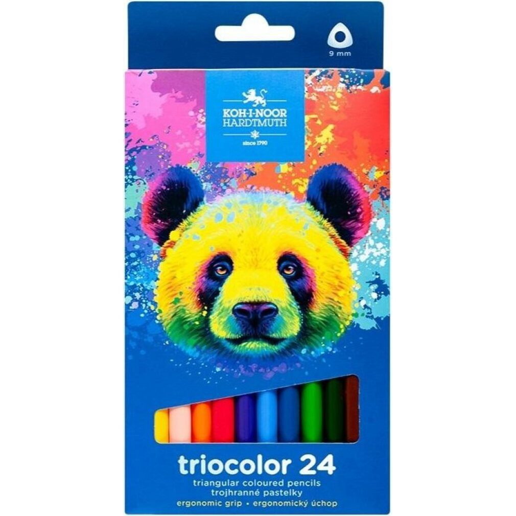 KOH-I-NOOR Buntstift Dreieckige Buntstifte Triocolor 24 St. Bär