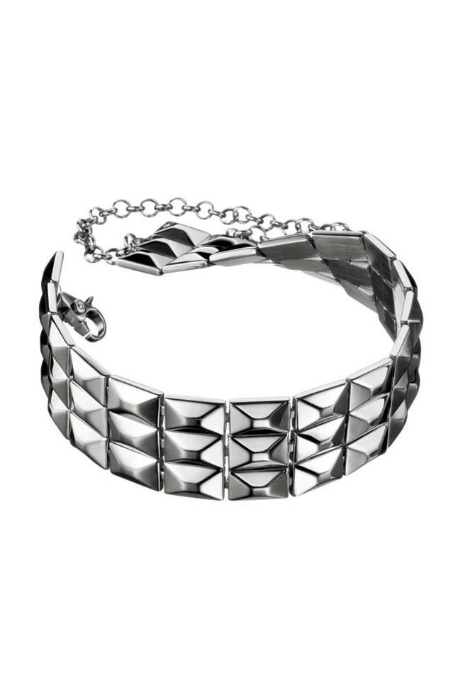 D&G Collier Sheen, aus Edelstahl, in Silber, 40cm lang, Vintage, Karabinerv günstig online kaufen