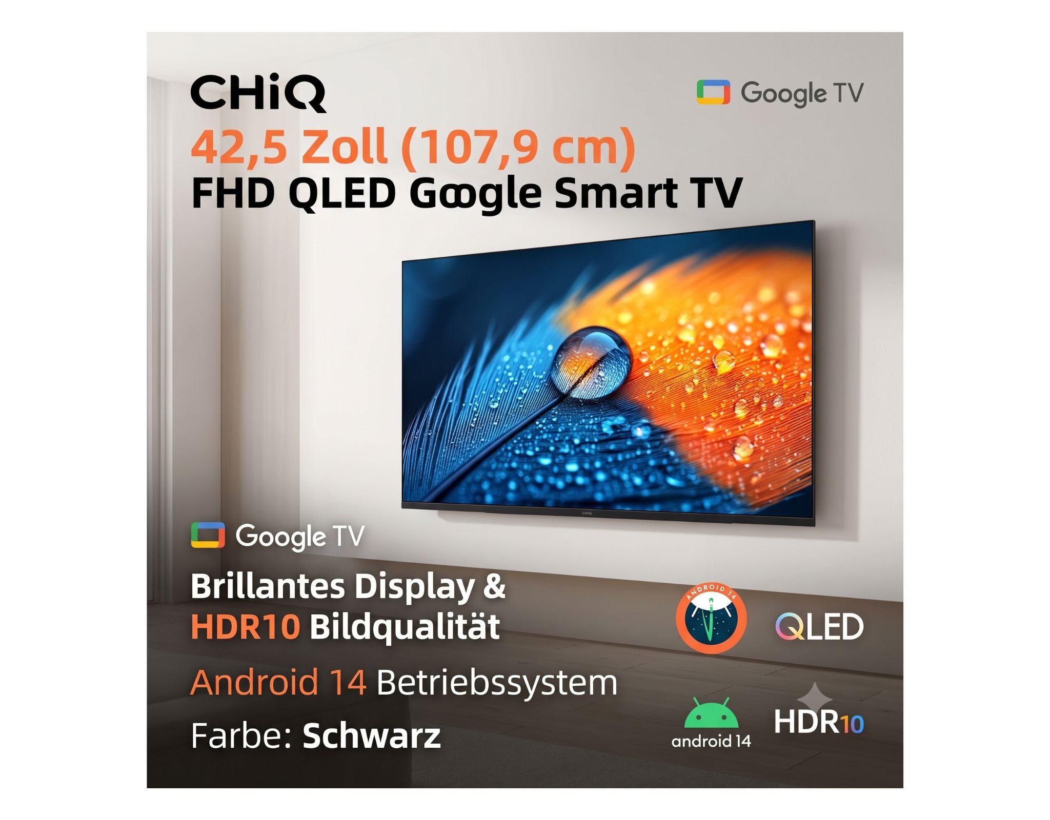 CHiQ L43QM10P QLED-Fernseher