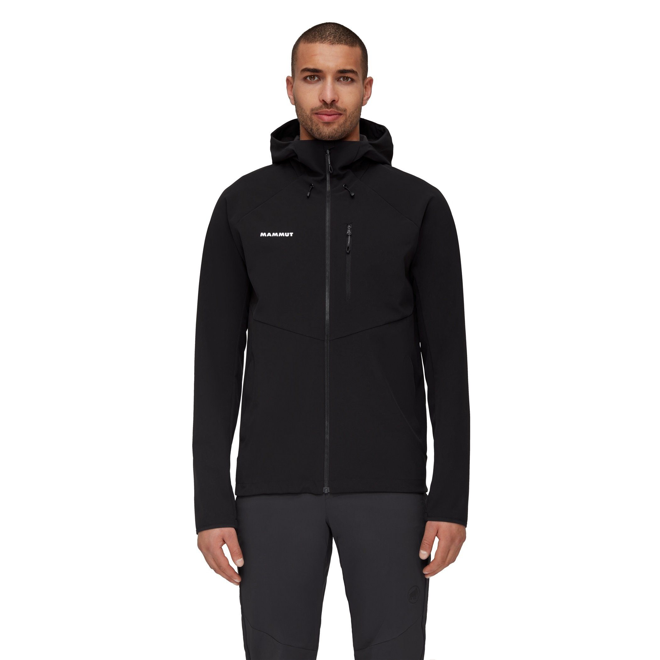 Softshelljacke Ultimate Comfort SO Hooded (winddicht) schwarz Herren