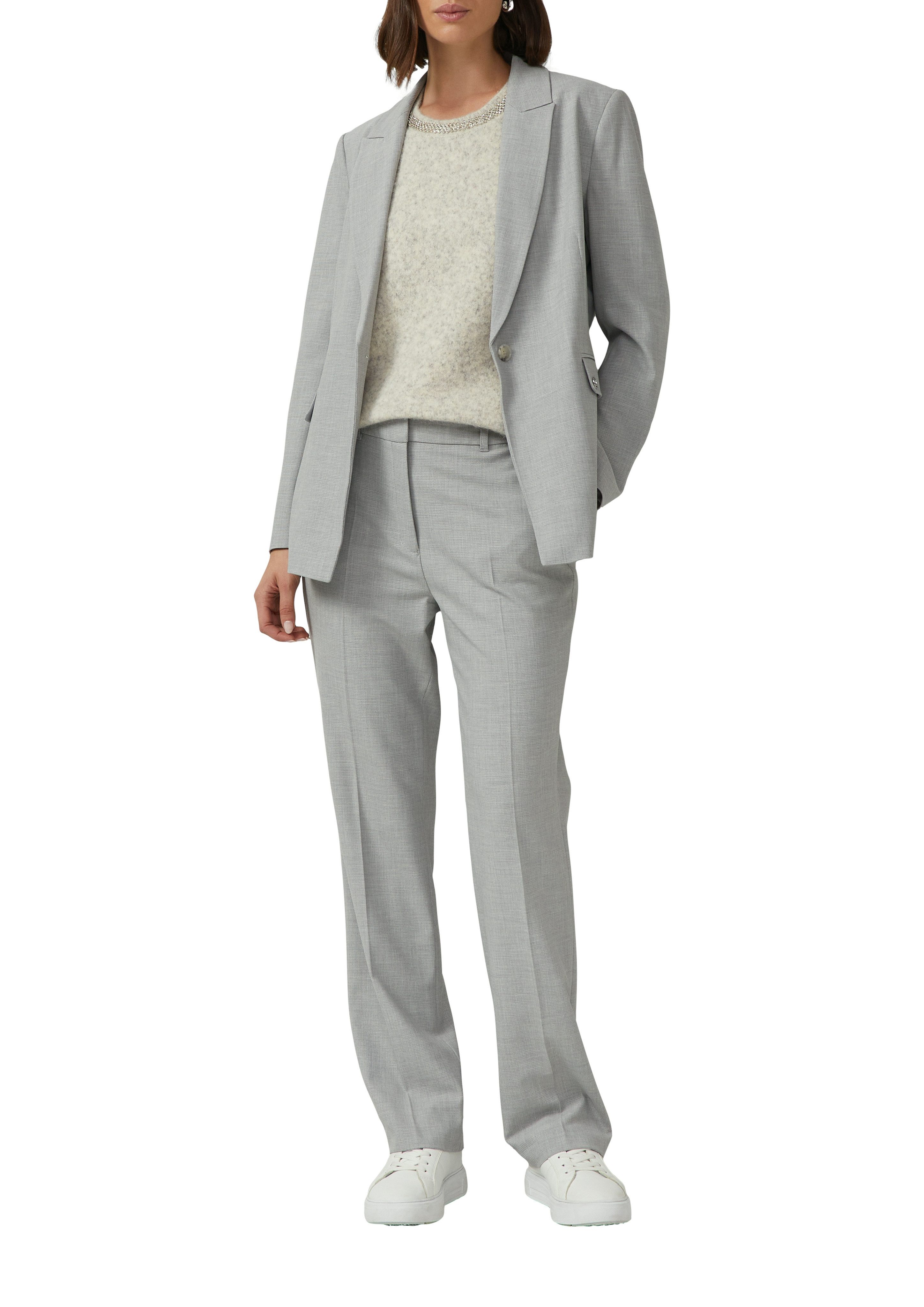 s.Oliver BLACK LABEL Strickpullover halbarm, mit Glitzersteinen besetzter R günstig online kaufen