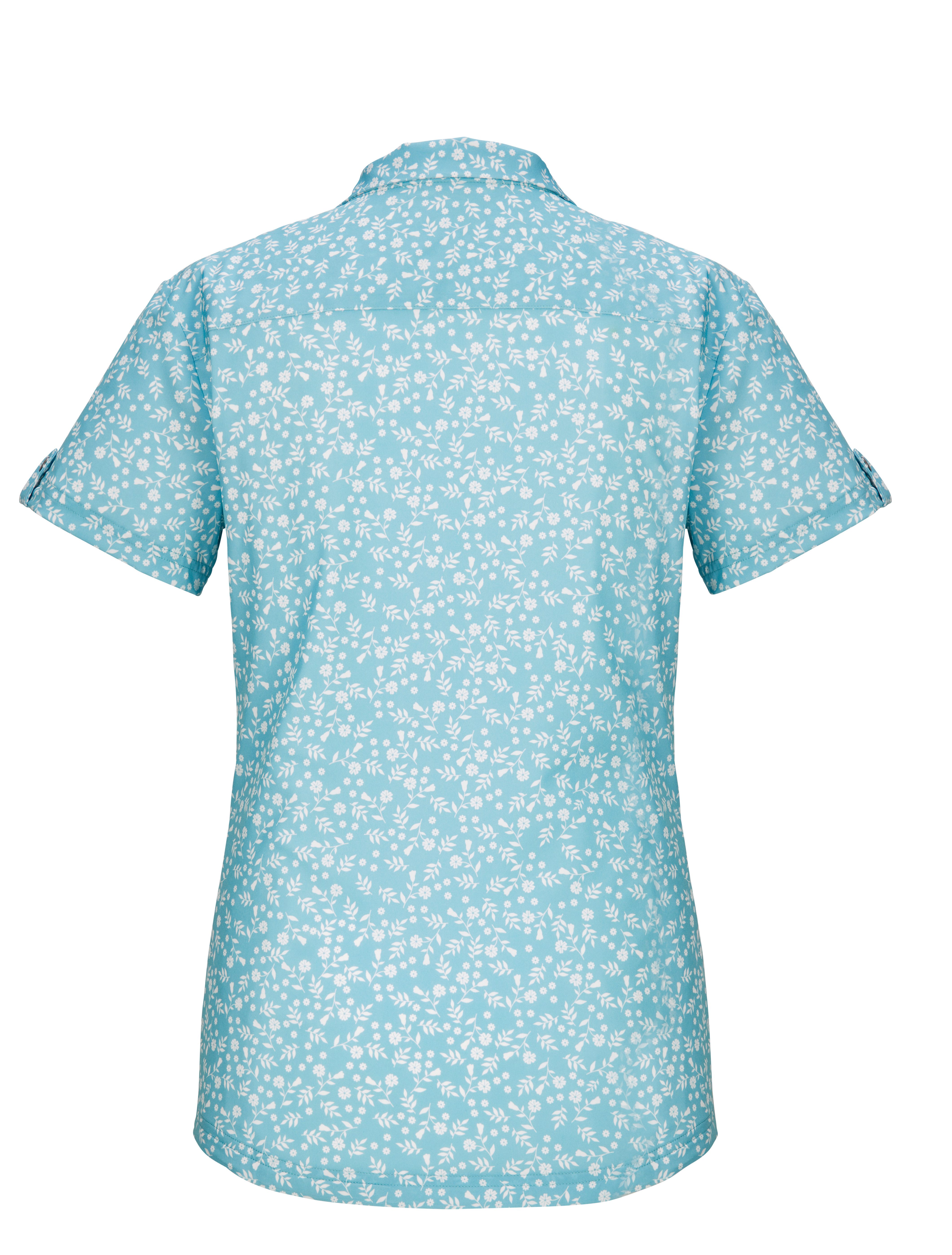 Killtec Funktionsbluse KOS 86 WMN WVN SHRT mit floralem All-Over-Print, schnelltrocknend