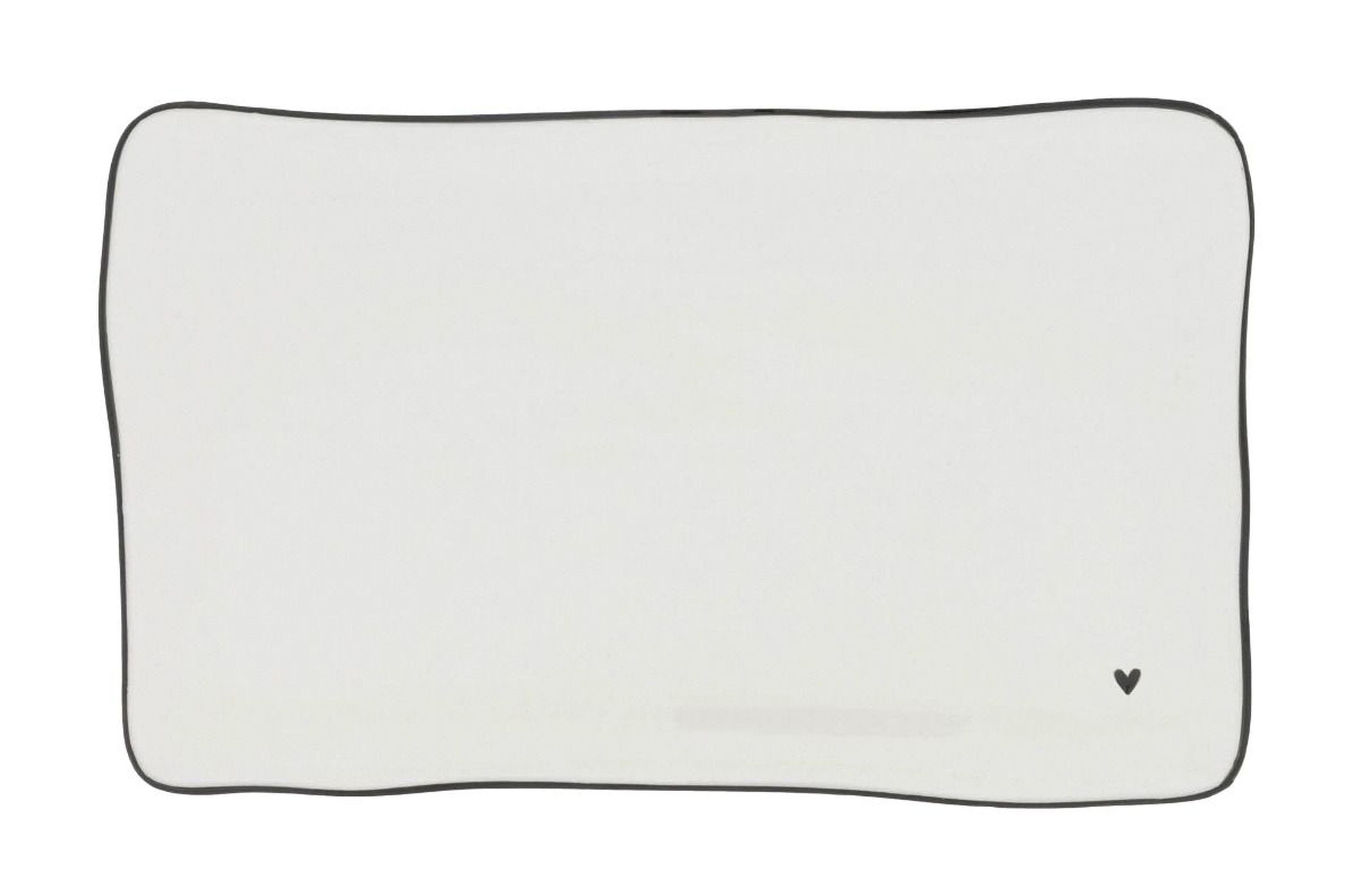 Bastion Collections Servierschale Bastion Collections - Teller Servierplatte L22cm Keramik Weiß, Keramik