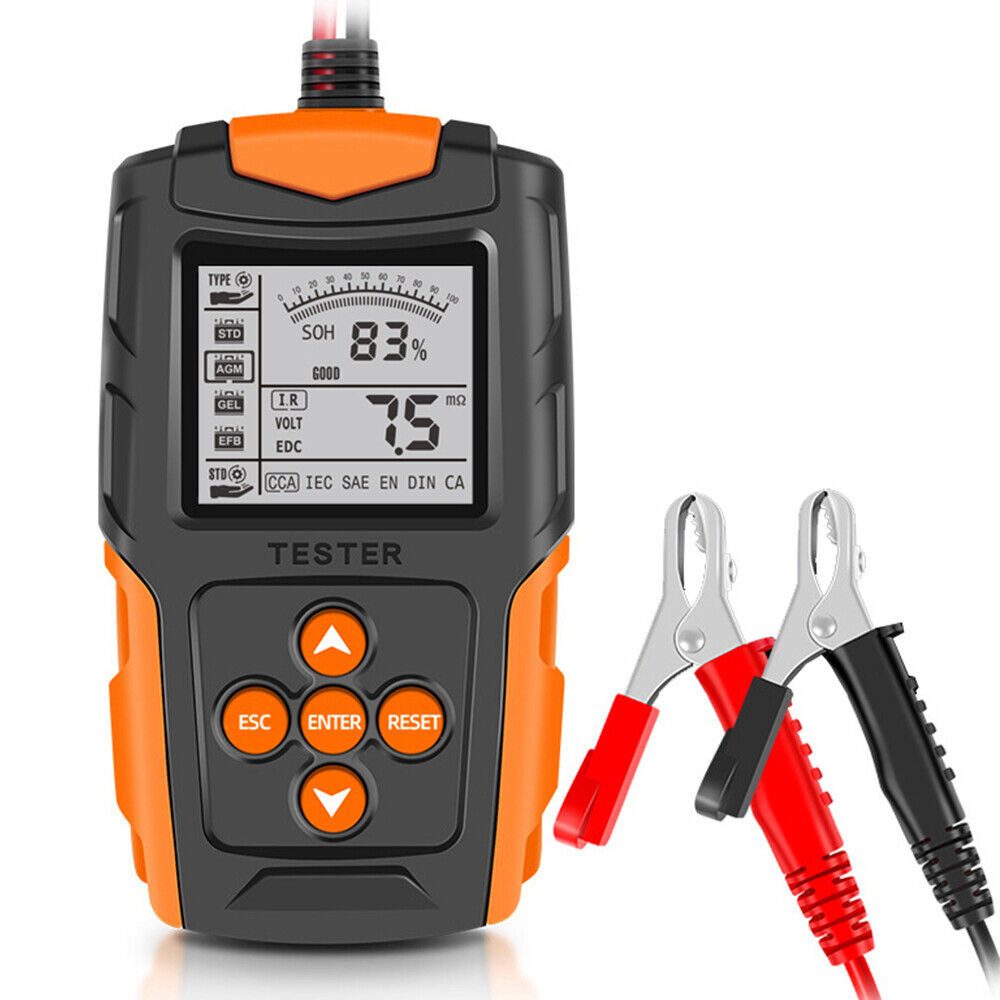 Auto Batterietester 12V Digital Diagnosegerät Akku Prüfer Testgerät Autobatterie-Ladegerät