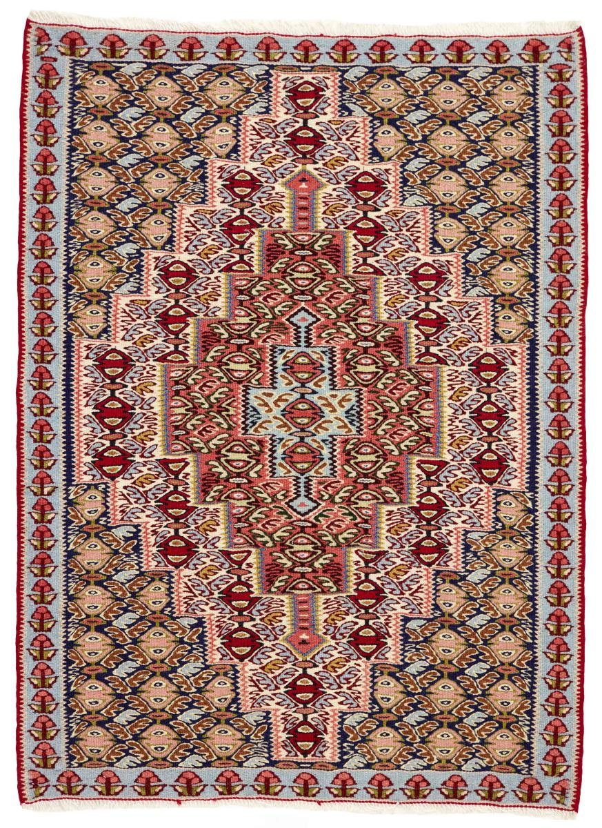 Orientteppich Kelim Fars Senneh 75x104 Handgeknüpfter Orientteppich / Perserteppich, Nain Trading, rechteckig, Höhe: 4 mm | Kurzflor-Teppiche