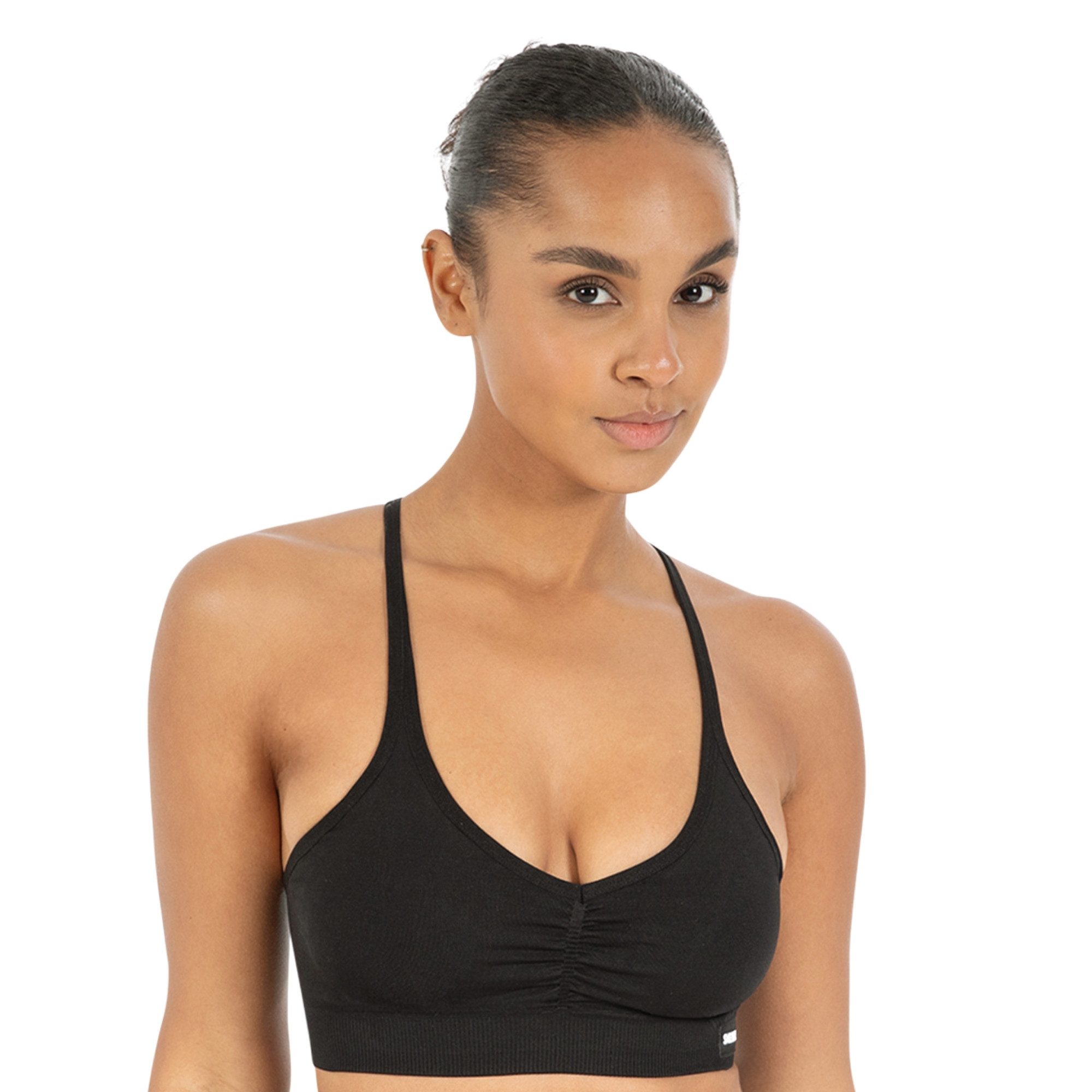 Sport-BH Solid Scrunch Icon, Seamless Bra ohne Bügel mit verstellbaren Trägern