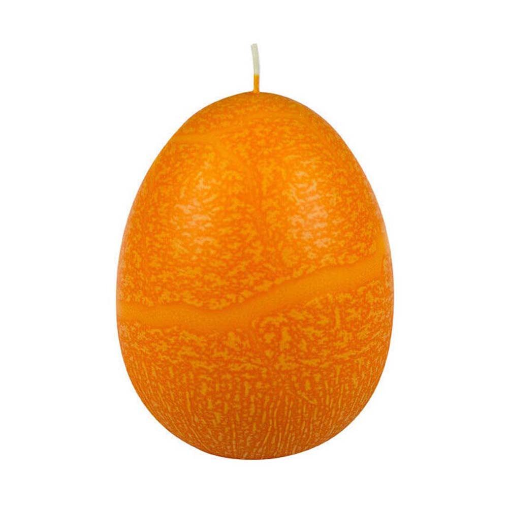 Kerzenfarm Hahn Formkerze Eierkerze - Orange 120x80mm