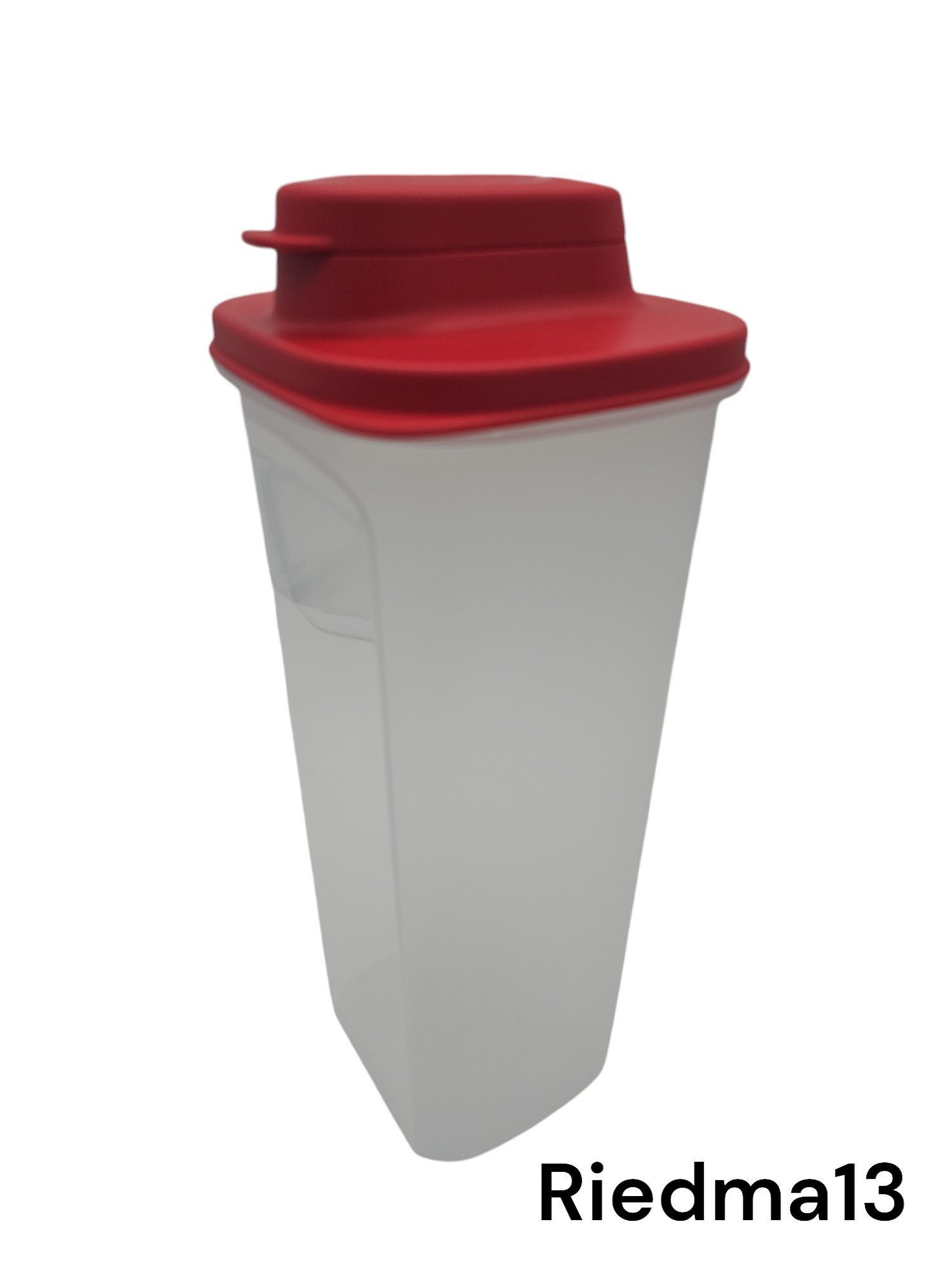 TUPPERWARE Trinkflasche Tupperware Slim Line Kanne Erfrischer 2 Liter rot ohne Sieb