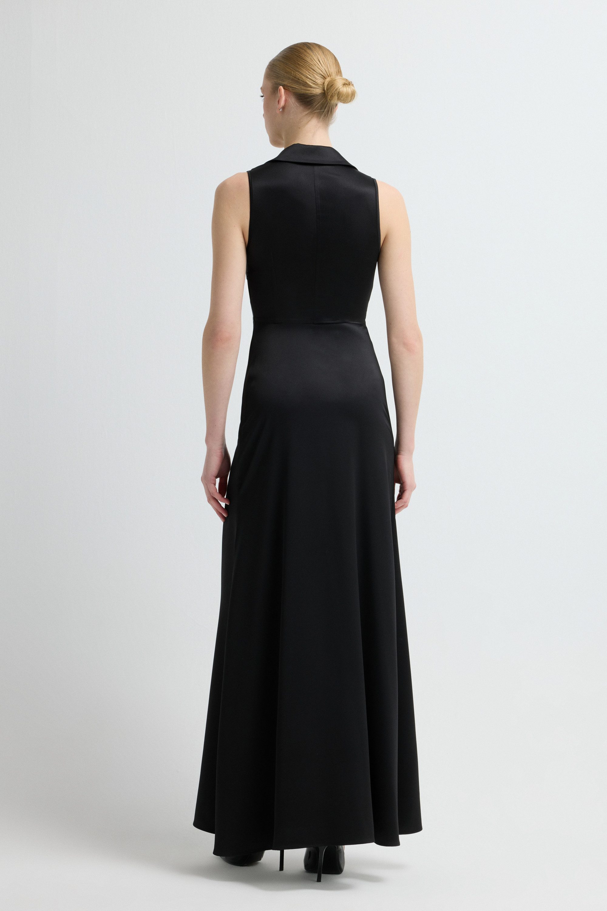 adL Cocktailkleid Geschlitztes Kleid mit gerafftem Detail