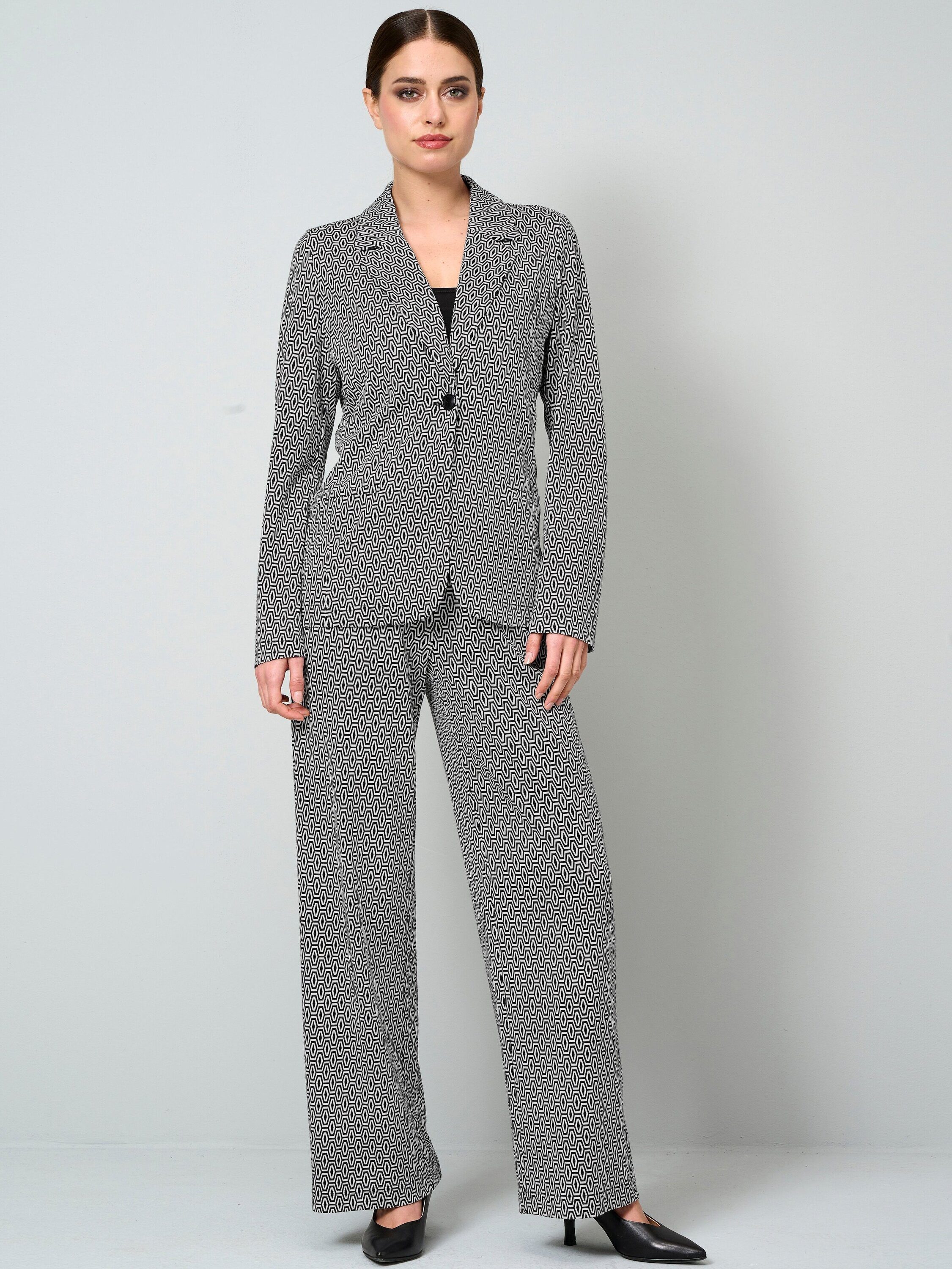 Alba Moda Kurzblazer Blazer mit grafischem Print