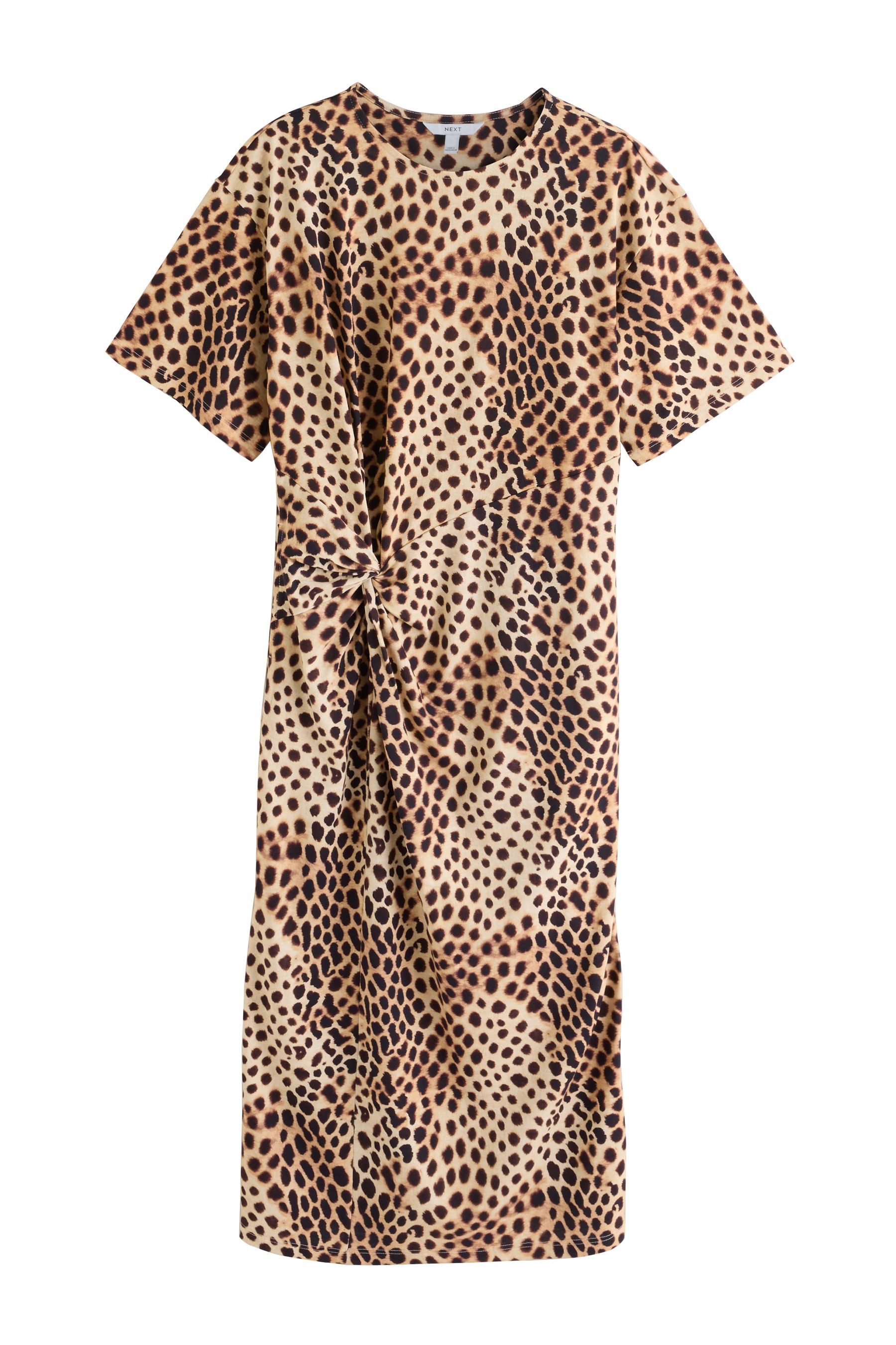 Next Shirtkleid Sommerliches Jersey-T-Shirtkleid mit Drehung (1-tlg)