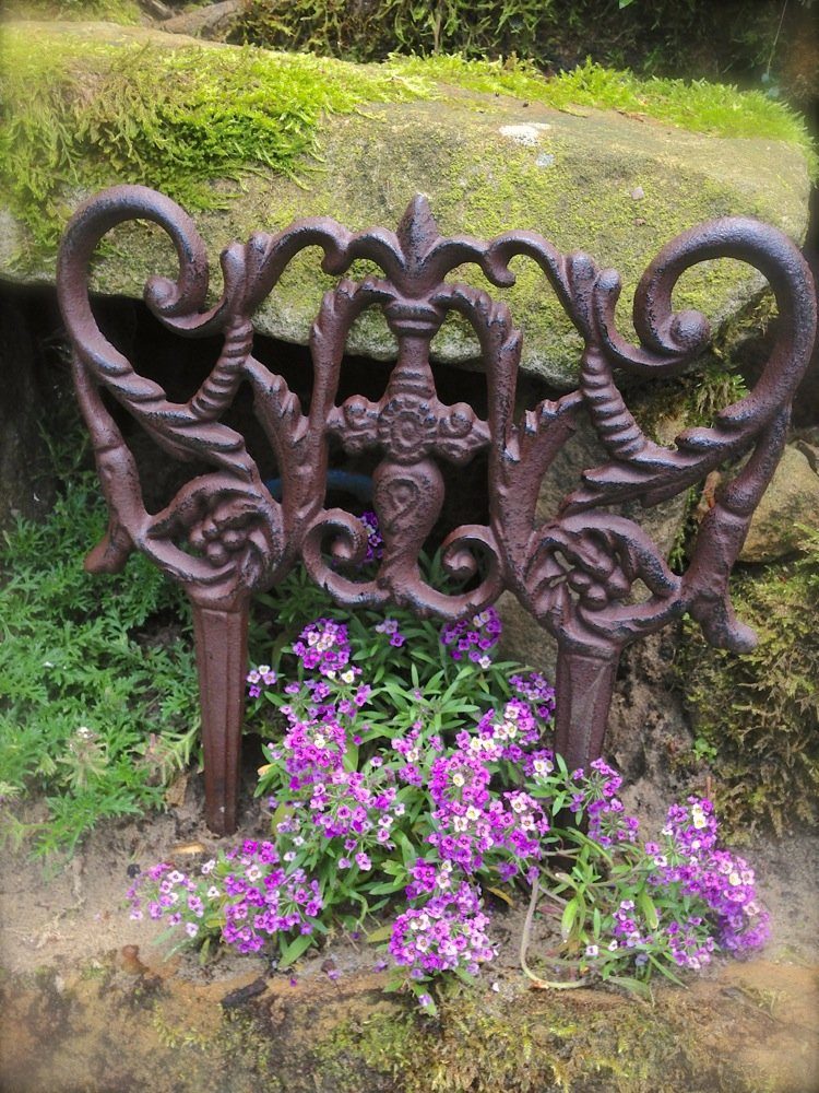 Antikas Rankgitter Einzäunung zur Einfriedung f. Rasenkante, Grünanlagen, Gartenteich