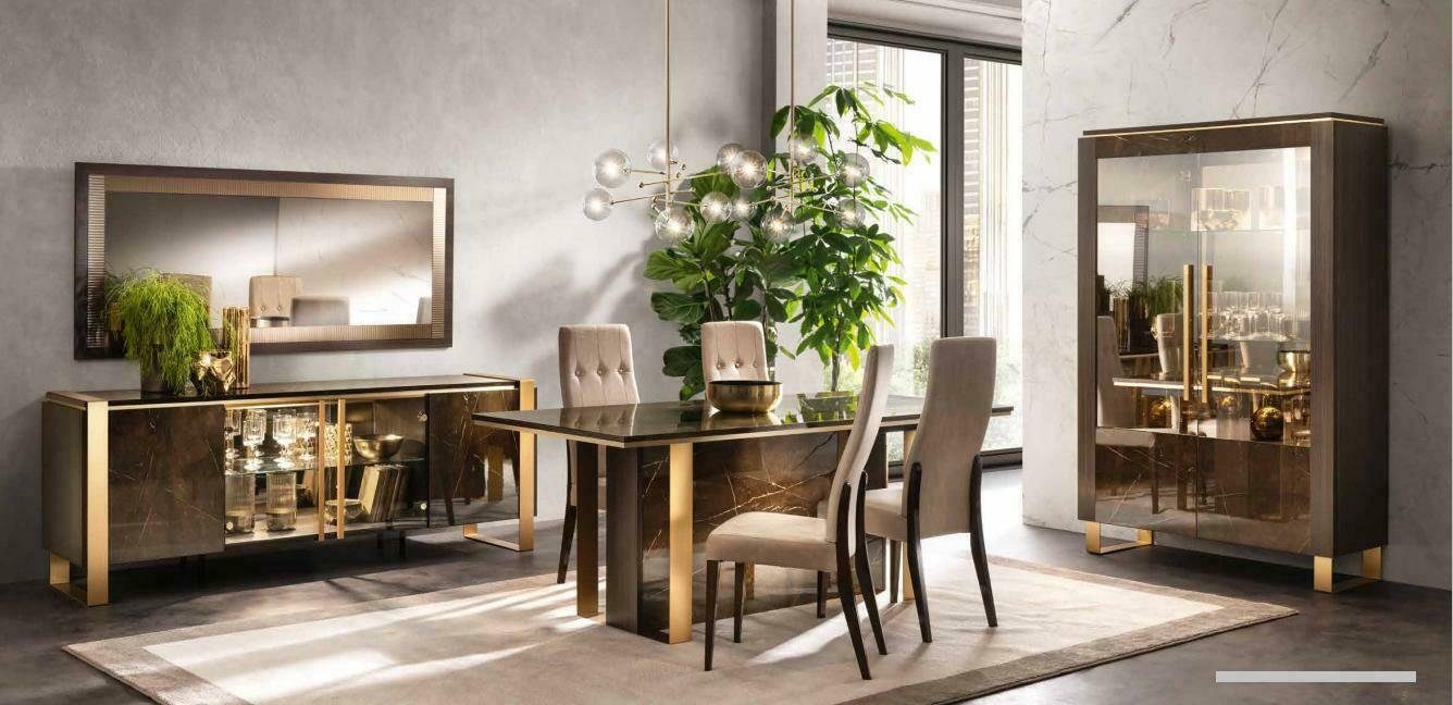 JVmoebel Essgruppe, Italienisches Esszimmer Set Garnitur Stuhl Tisch 5tlg. Neu