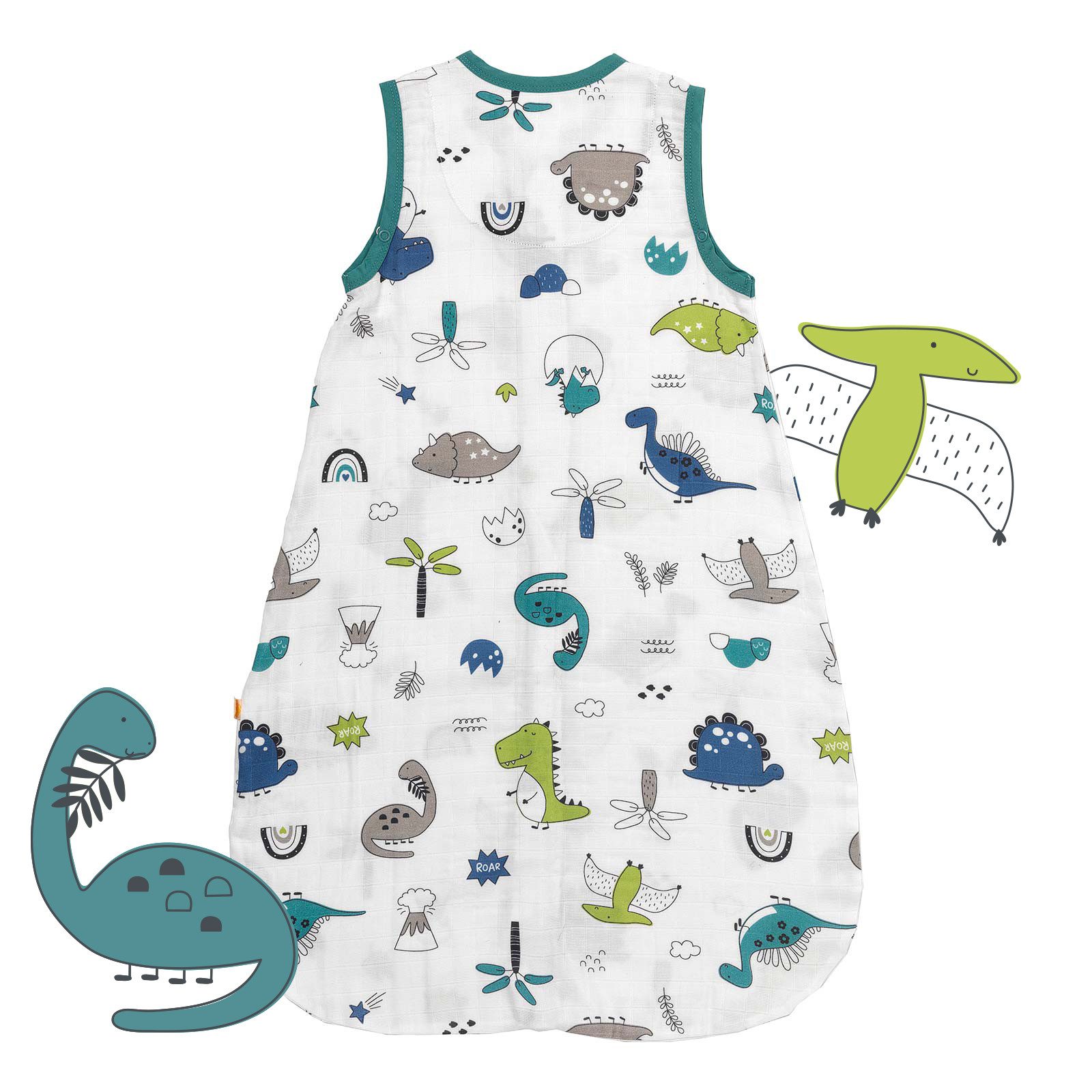 Schlummersack Kinderschlafsack Musselin Babyschlafsack, 0.5 Tog – Bild 2 von 5