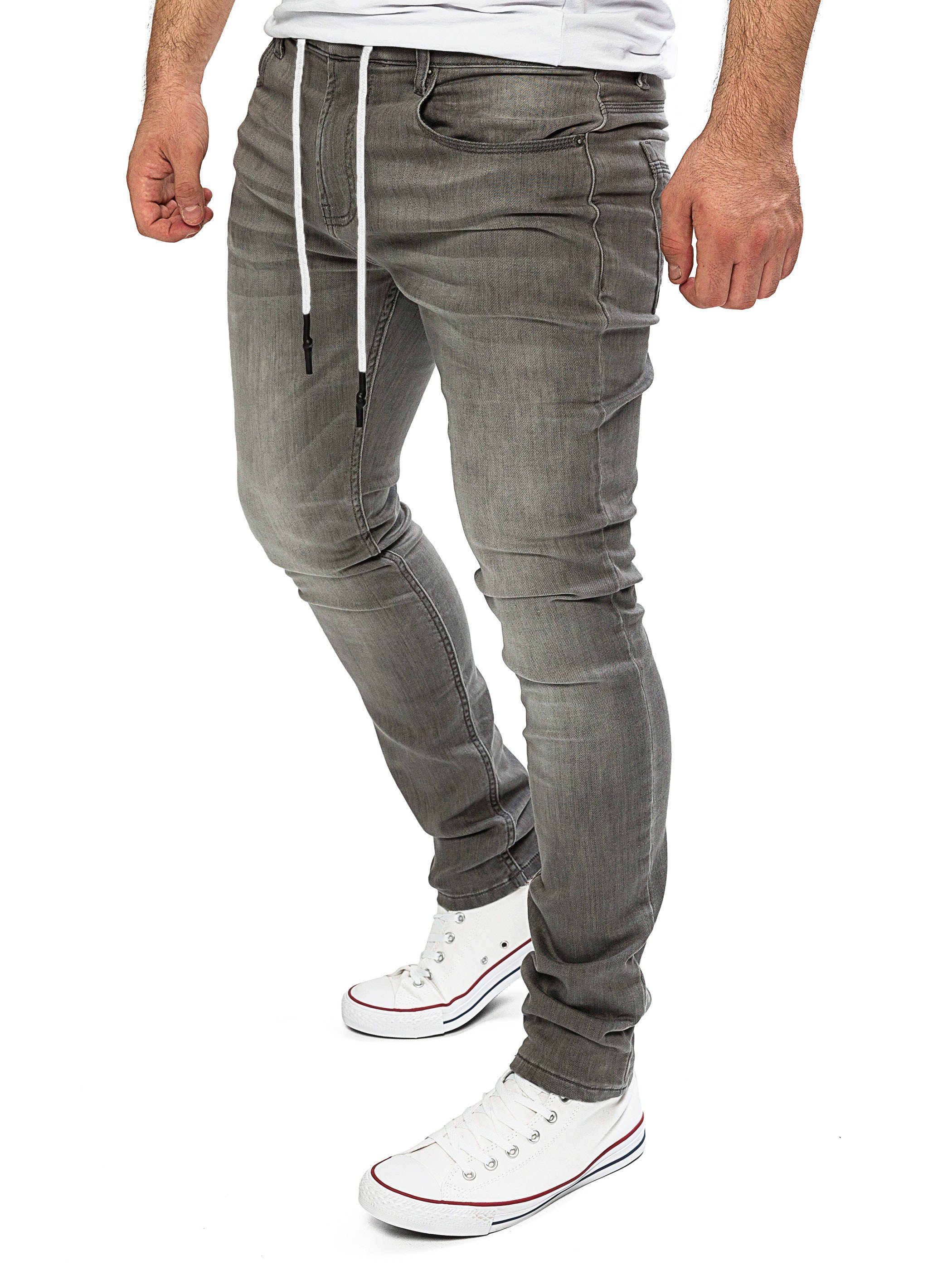 Yazubi Slim-fit-Jeans Herren Sweathose in Jeansoptik Erik Schmale Jeans, mit Stretch-Anteil – Bild 3 von 5