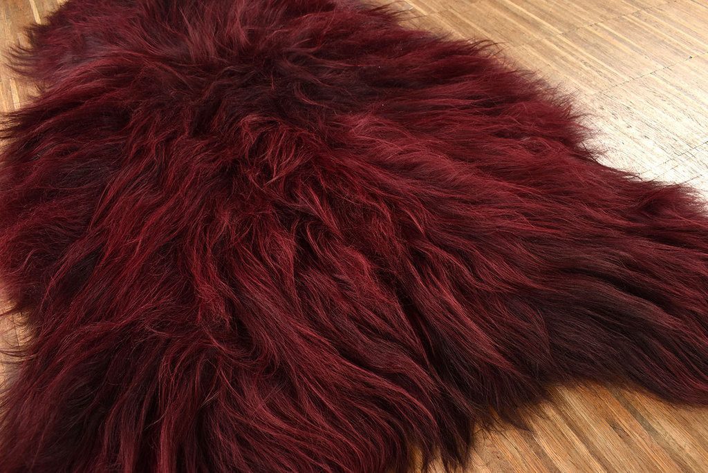 KUHFELL online & NOMAD Fellteppich echtes Island Lammfell langwollig 90-100 günstig online kaufen