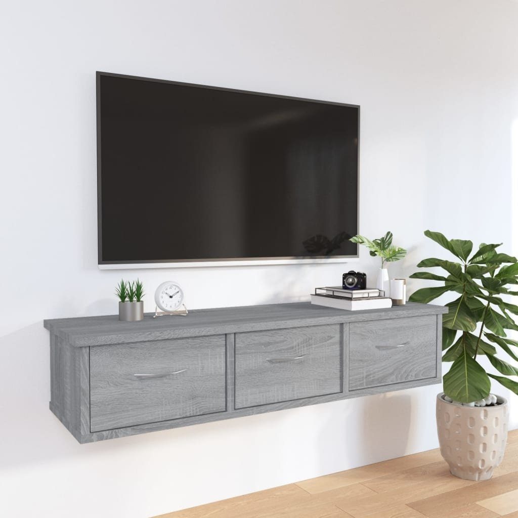 vidaXL Hängeschrank in Grau Sonoma (LxBxH: 26x88x18,5 cm)