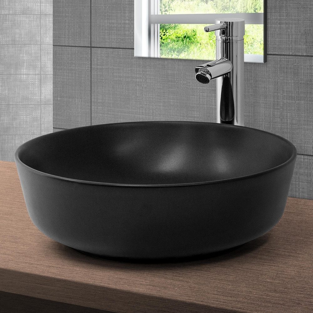 LuxeBath Waschbecken Aufsatzwaschbecken aus Keramik Waschtisch günstig online kaufen