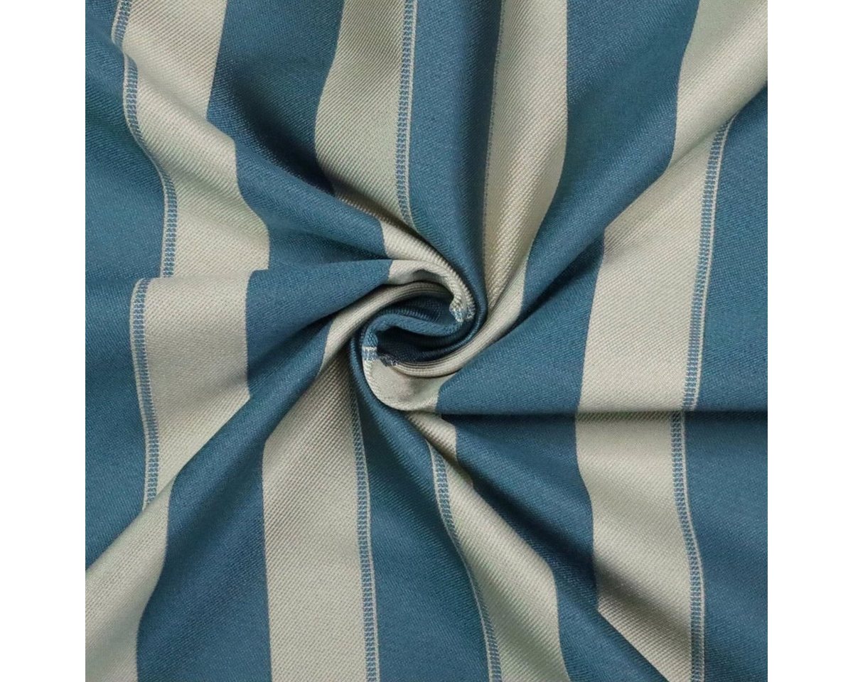 Thumbnail - Stofferia Stoff Dekostoff Streifen Satin Jacquard Carmen Hellblau, Breite 280 cm, Meterware