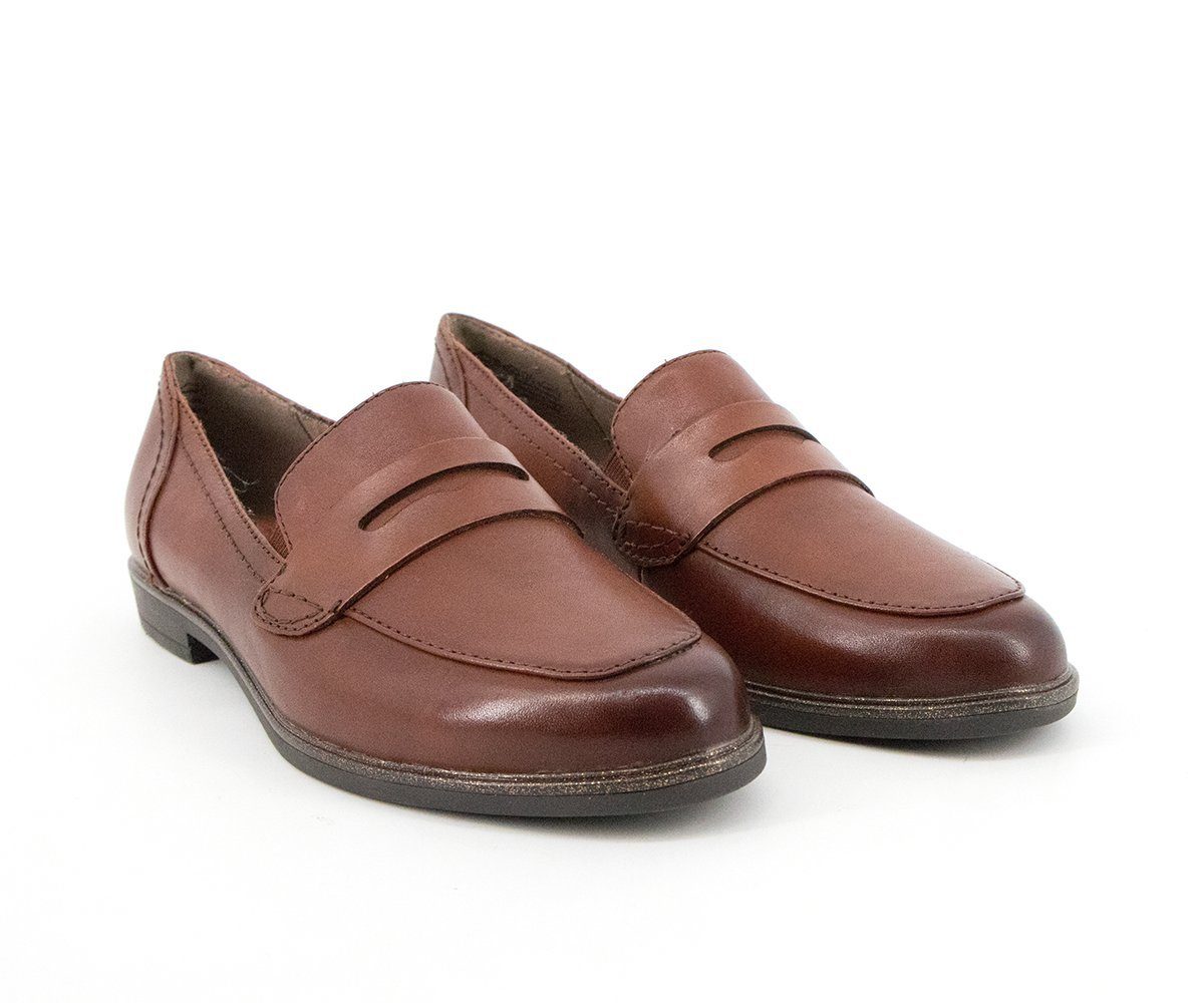 Jana Jana Damen Slipper Cognac Leder - 8-24200-27-327 Slipper günstig online kaufen