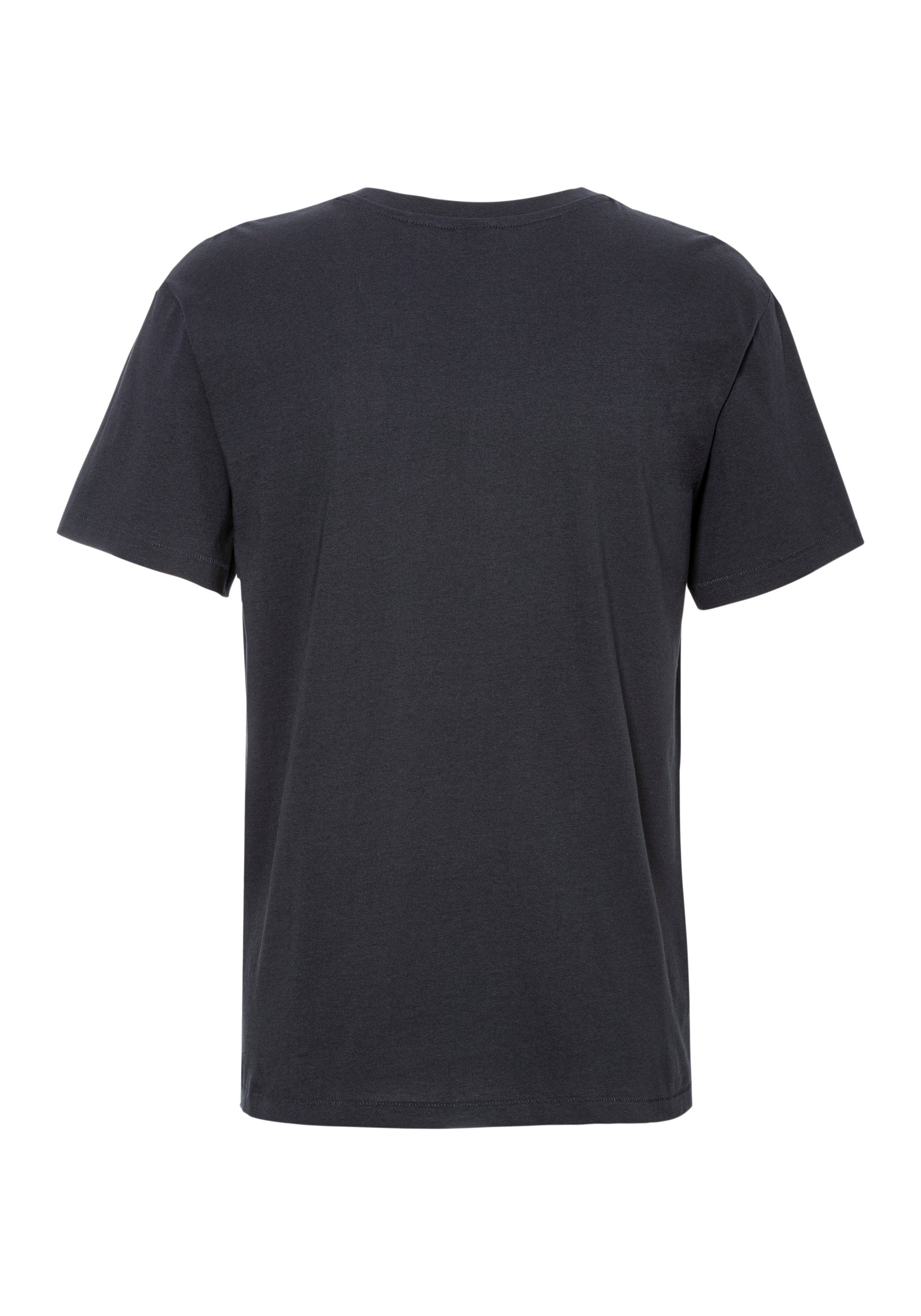 C_Emil mit BOSS ORANGE dunkelblau BOSS-Logostickerei T-Shirt