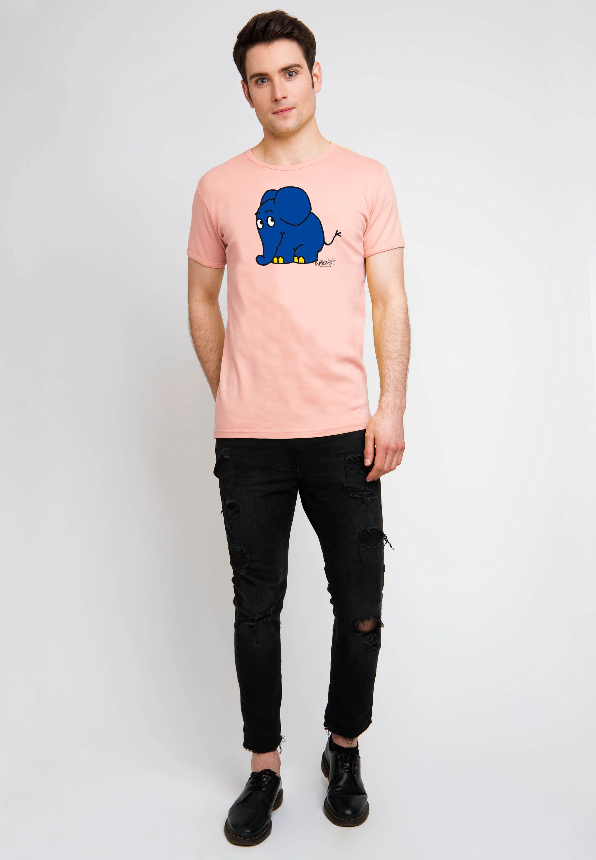 LOGOSHIRT T-Shirt Sendung mit der Maus - Elefant mit coolem Print