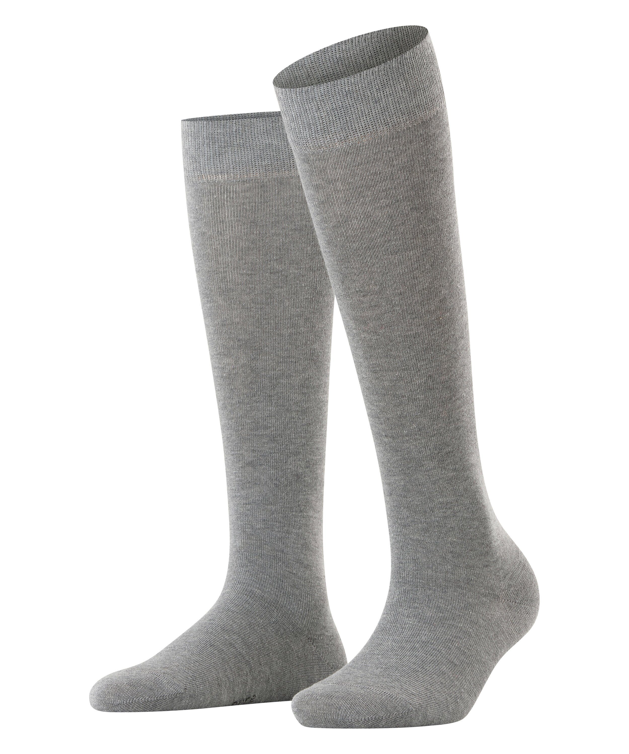 (3390) Basic greymel. light (1-Paar) Kniestrümpfe Esprit Pure