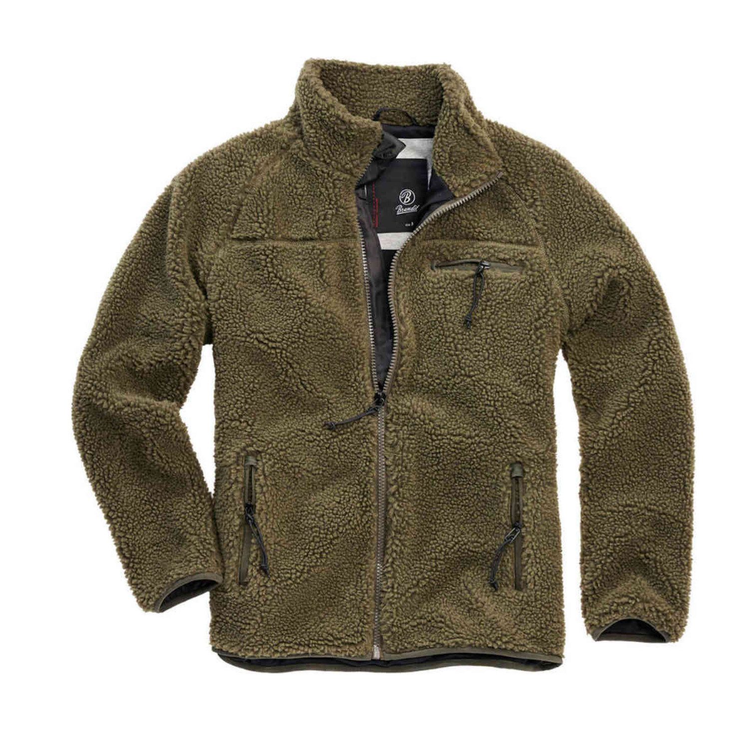Brandit Motorradjacke Teddyfleece Jacke Atmungsaktiv reißverschluss günstig online kaufen