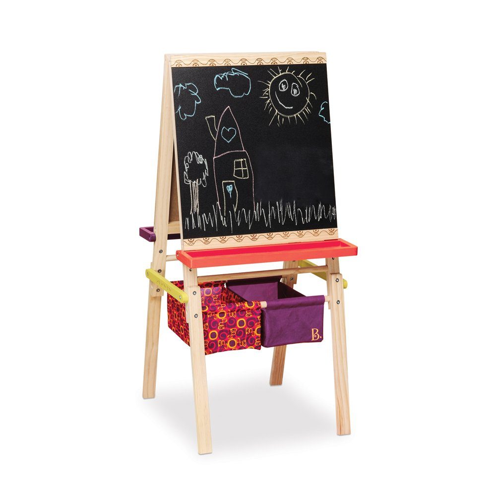 B. TOYS Kreativset B. Holz-Staffelei - Mal Standtafel für Kinder